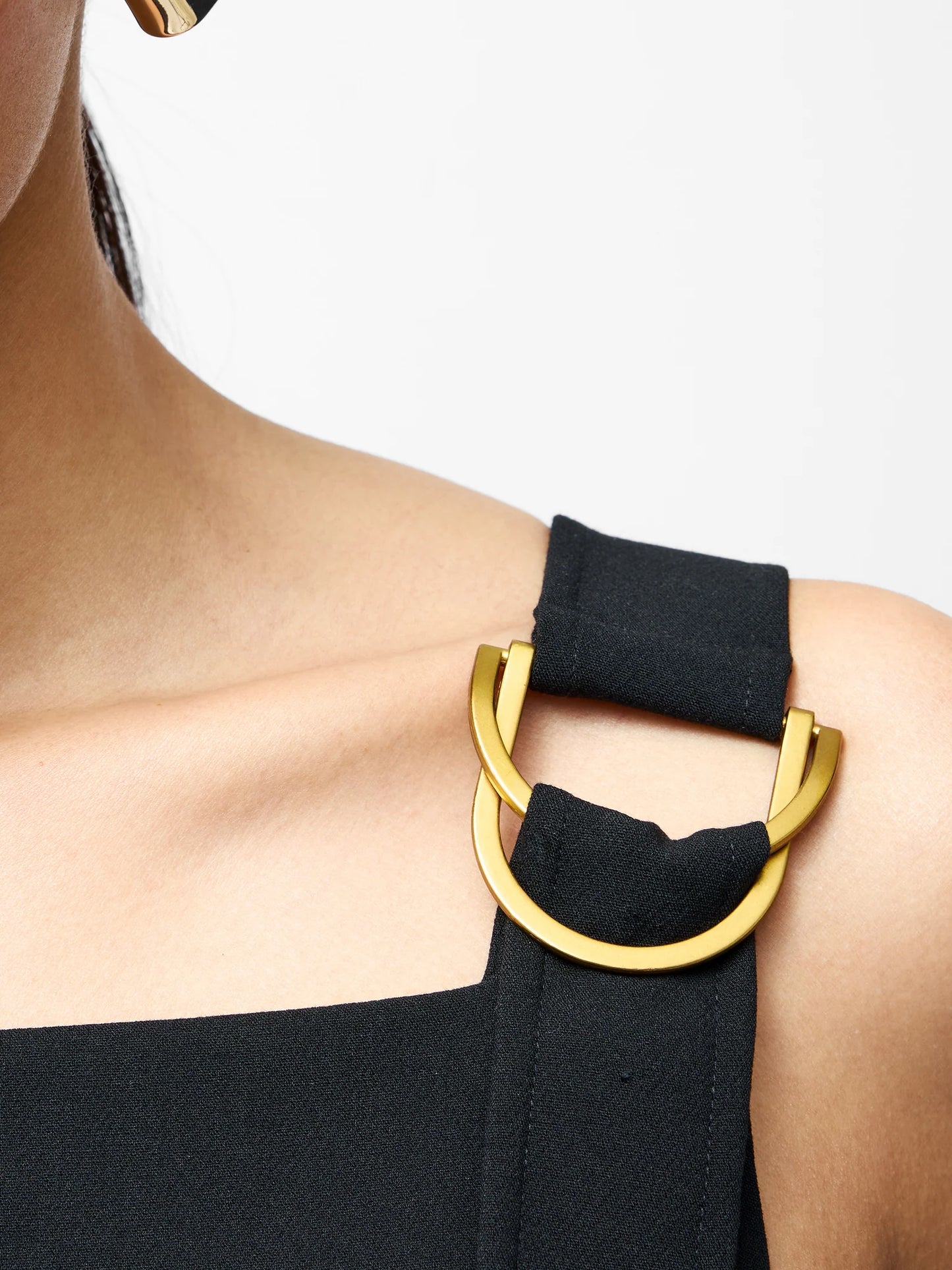 French Connection Azra Eden Wide Leg Black Jumpsuit