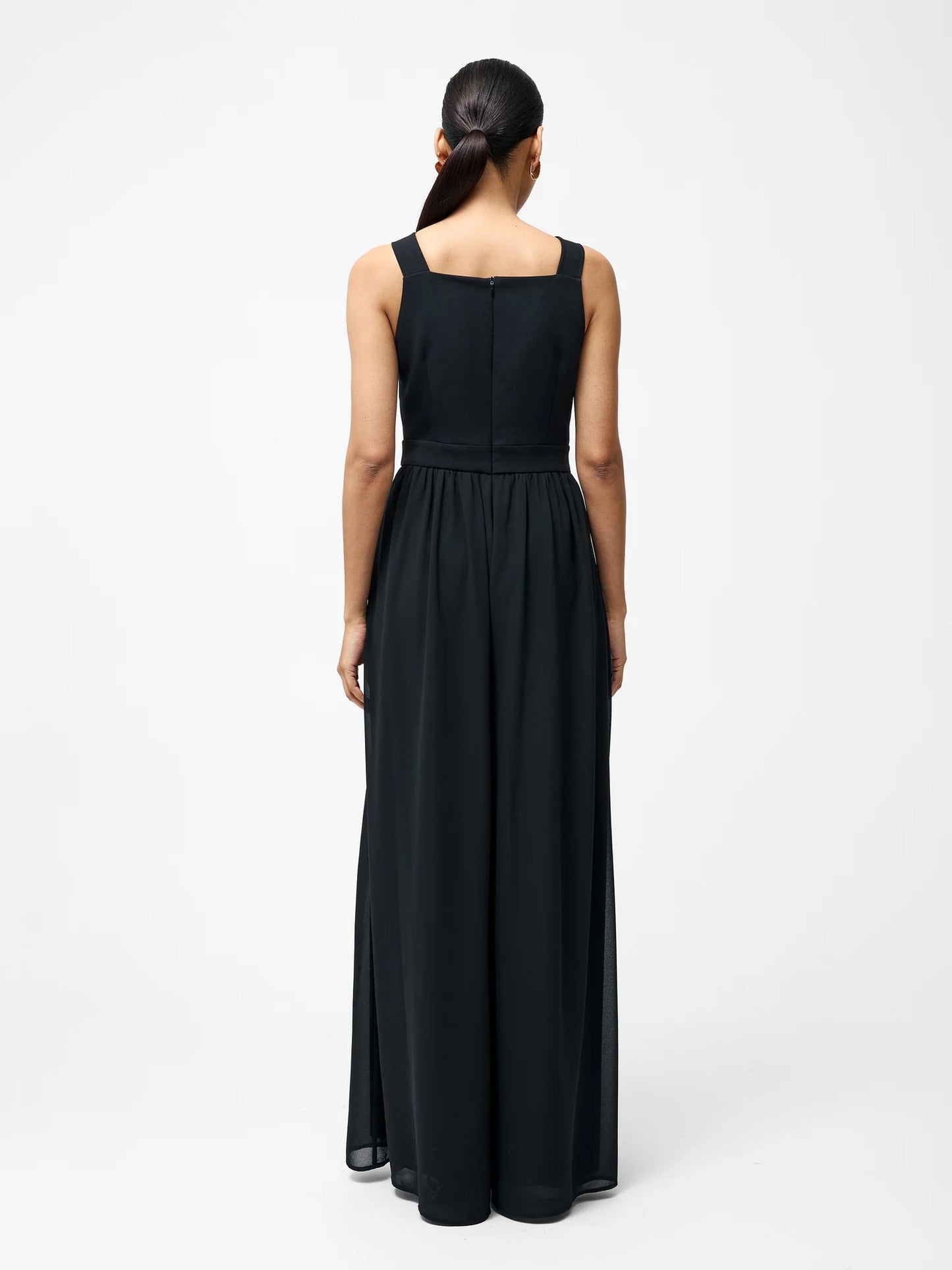 French Connection Azra Eden Wide Leg Black Jumpsuit