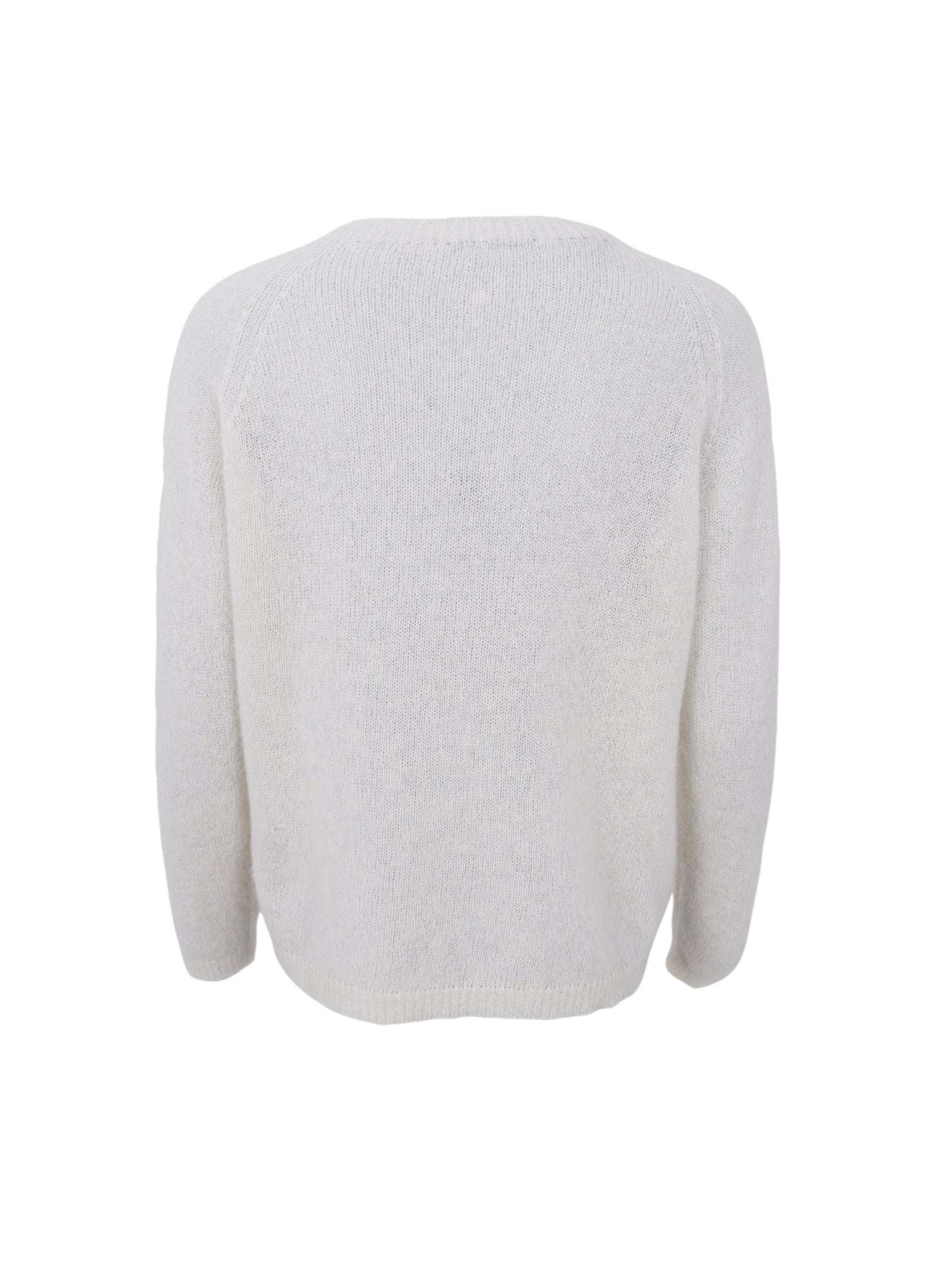 Black Colour Dell Knit Jumper-Off White