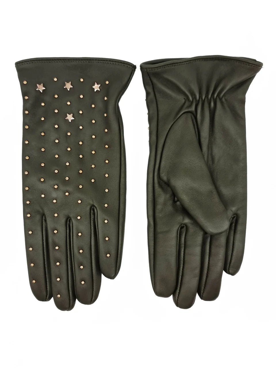 Nooki Tishan Khaki Leather Gloves