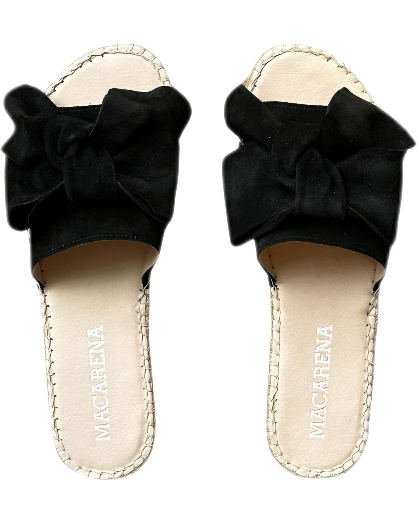 Macarena Cleo Bow Slider-Black
