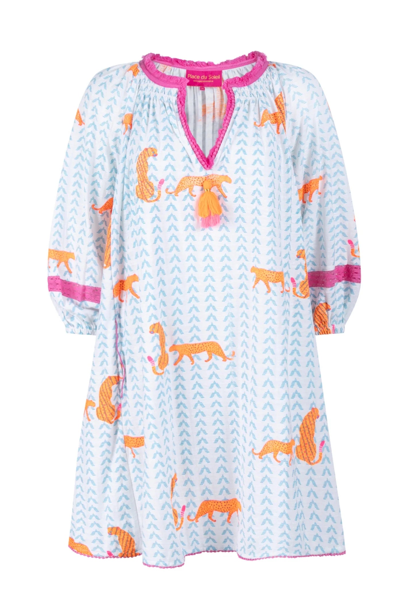 Place du Soleil Tiger Print Dress