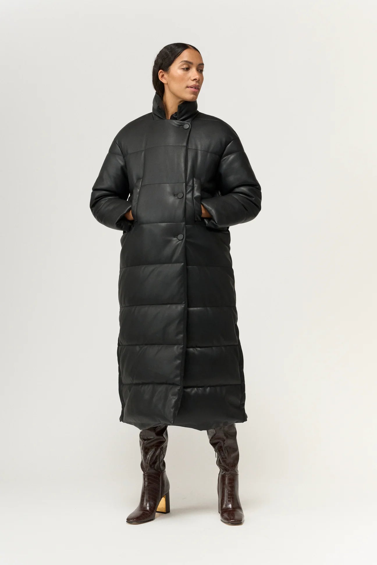 Pieszak Jules Faux Down Jacket Black