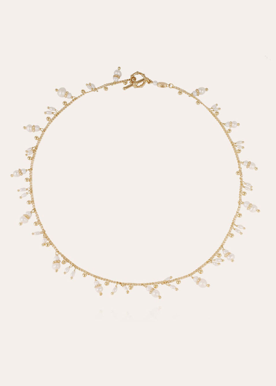 Gas Bijoux Tangerine Necklace-Mother of Pearl