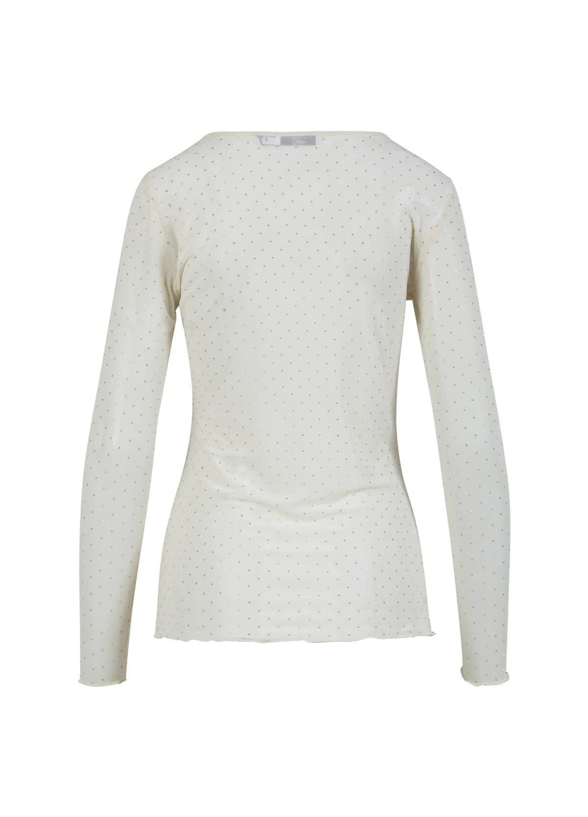 CC Heart Eve Mesh Blouse -Off White Simili