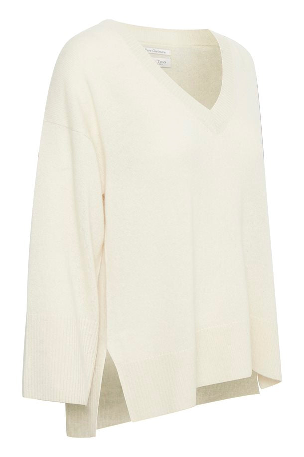 Part Two Hellin Cashmere Sweater -White Cap Grey