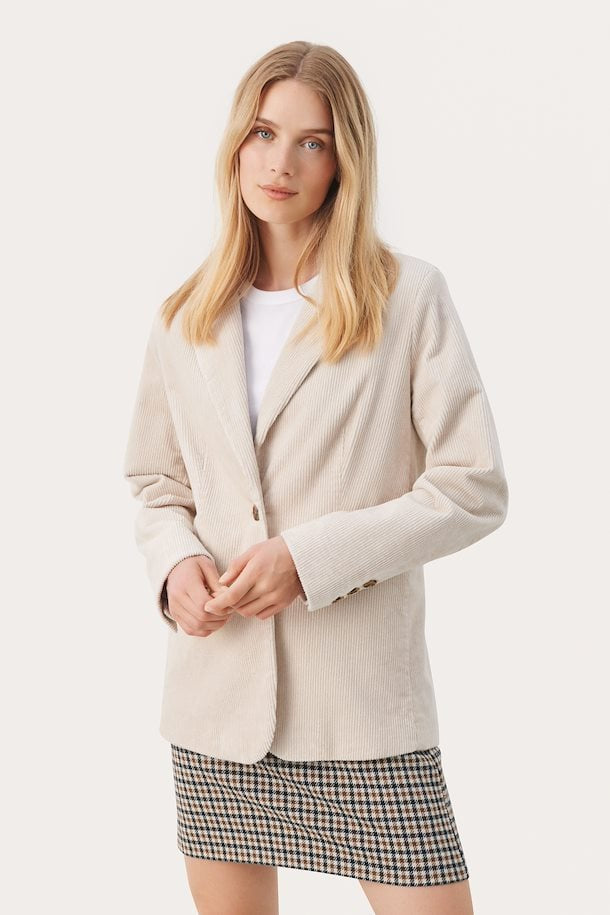 Part Two Chrisanne Cord Blazer Perfectly Pale