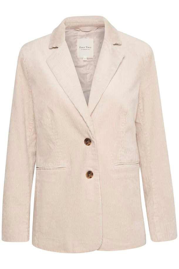 Part Two Chrisanne Cord Blazer Perfectly Pale