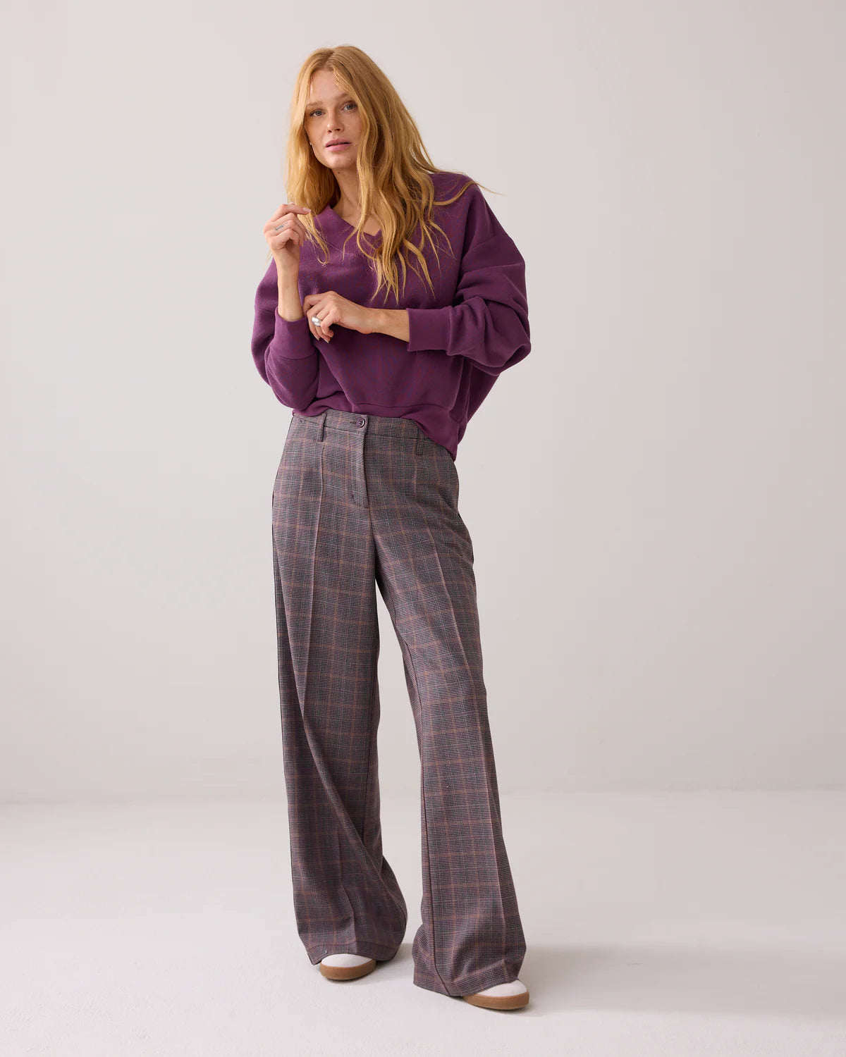 Summum Check Trousers