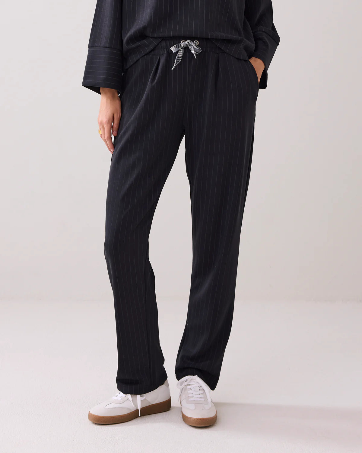 Summum Scuba Trousers with Pinstripe