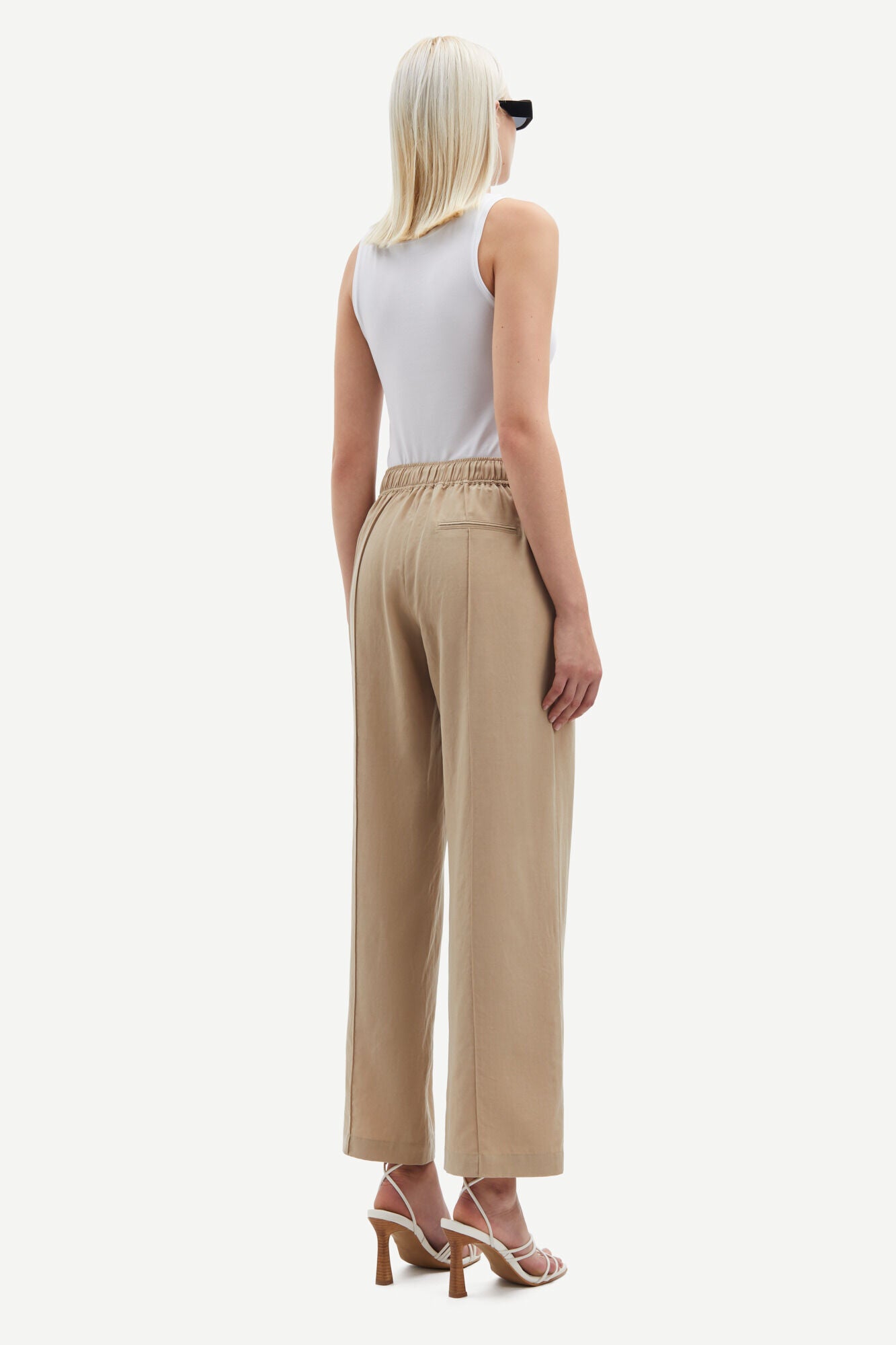 Samsoe Samsoe Sahani Trousers- Chinchilla
