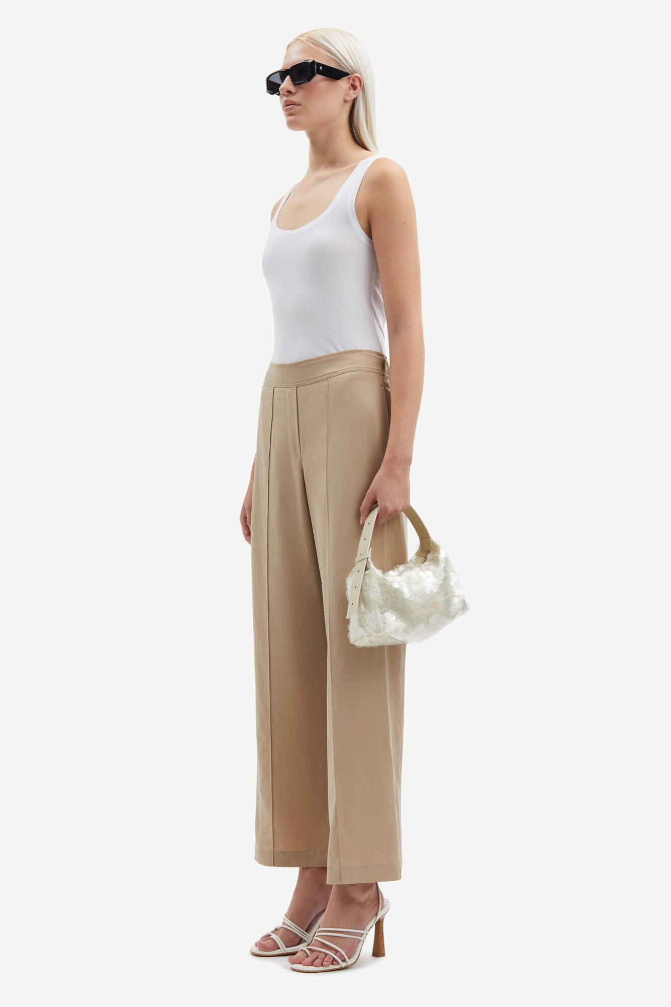 Samsoe Samsoe Sahani Trousers- Chinchilla