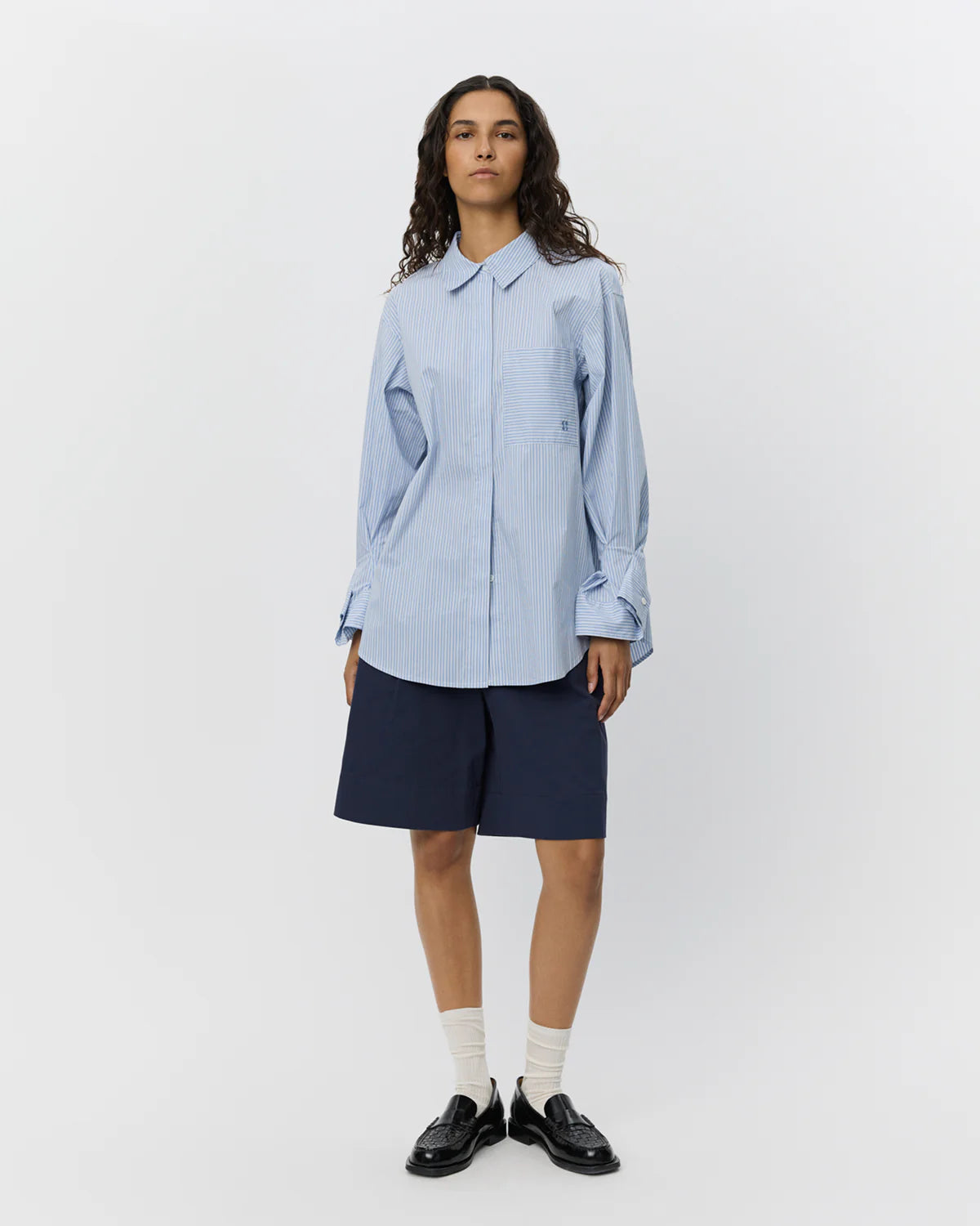 Sofie Schnoor Abby Shirt- Blue Striped