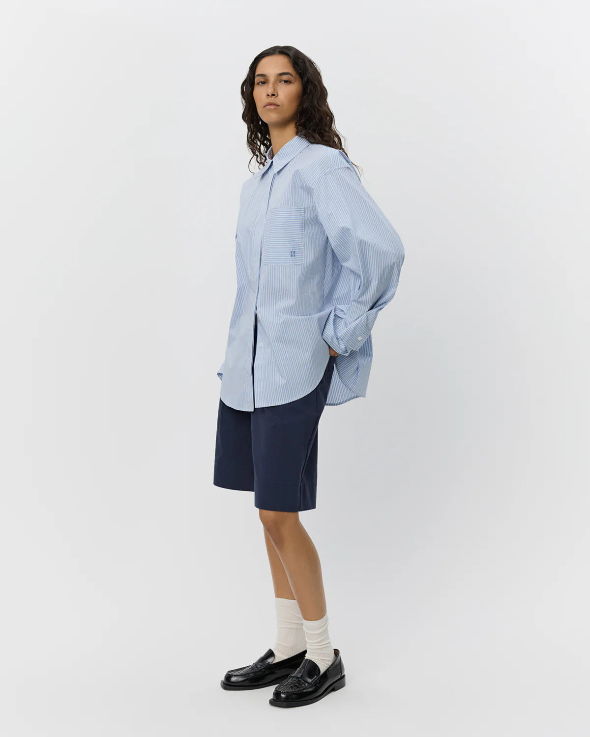 Sofie Schnoor Abby Shirt- Blue Striped