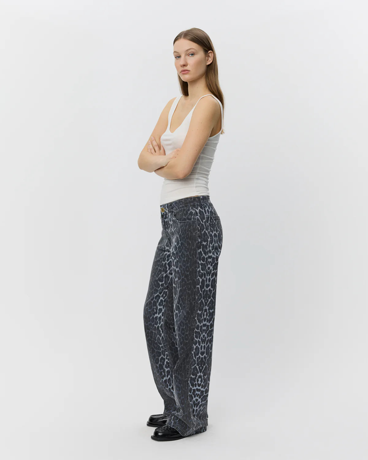 Sofie Schnoor Sienna Leopard Trousers-Blue