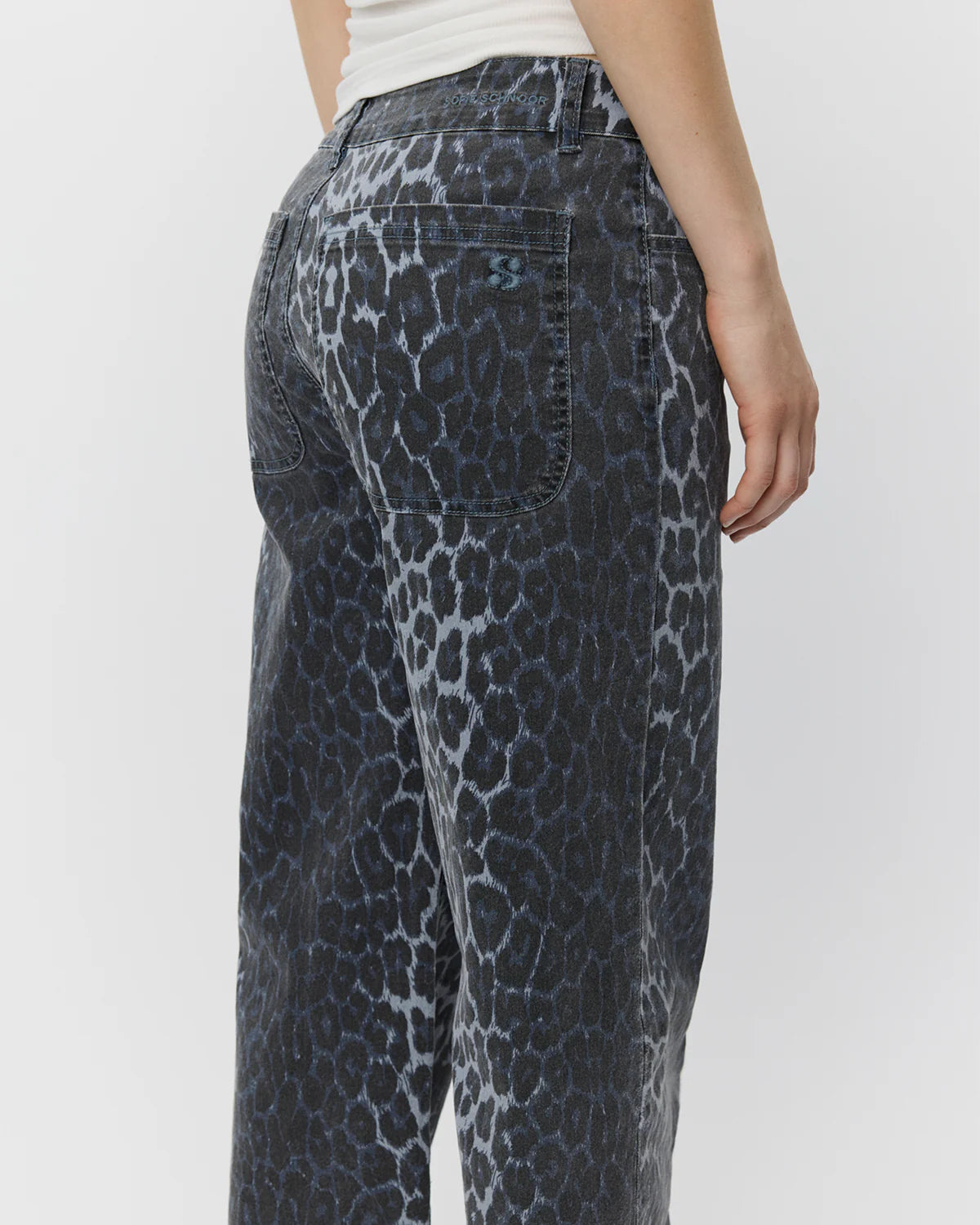 Sofie Schnoor Sienna Leopard Trousers-Blue