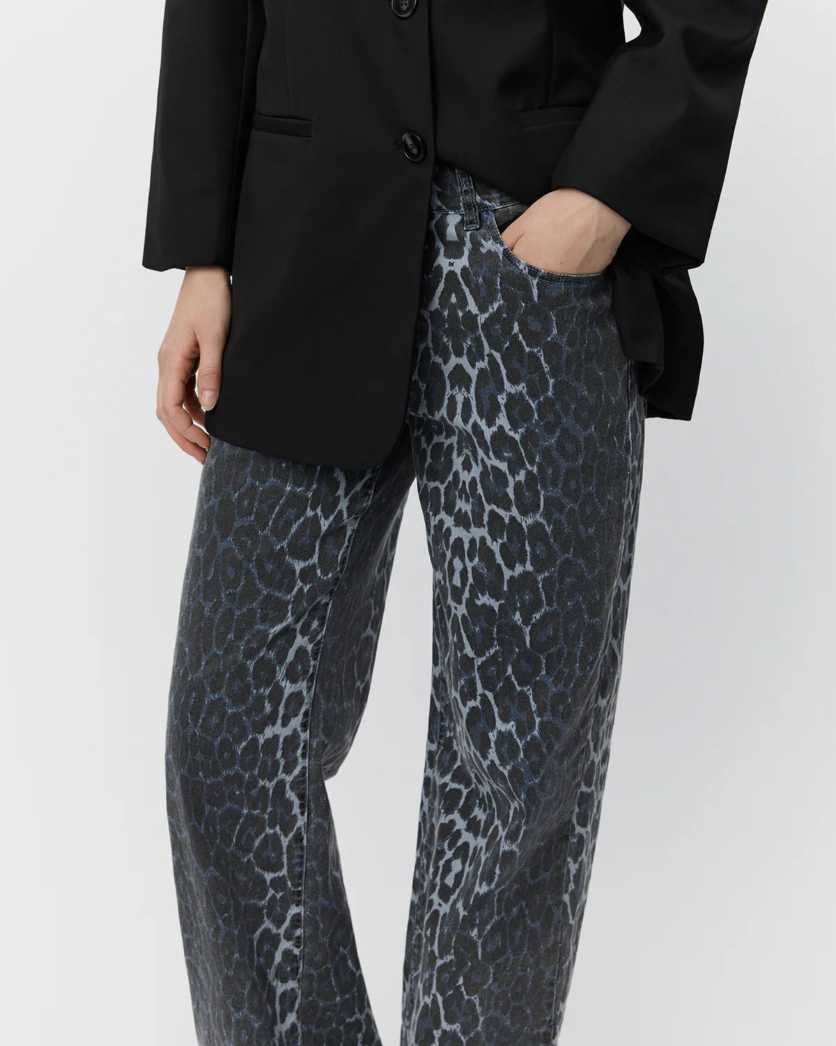 Sofie Schnoor Sienna Leopard Trousers-Blue