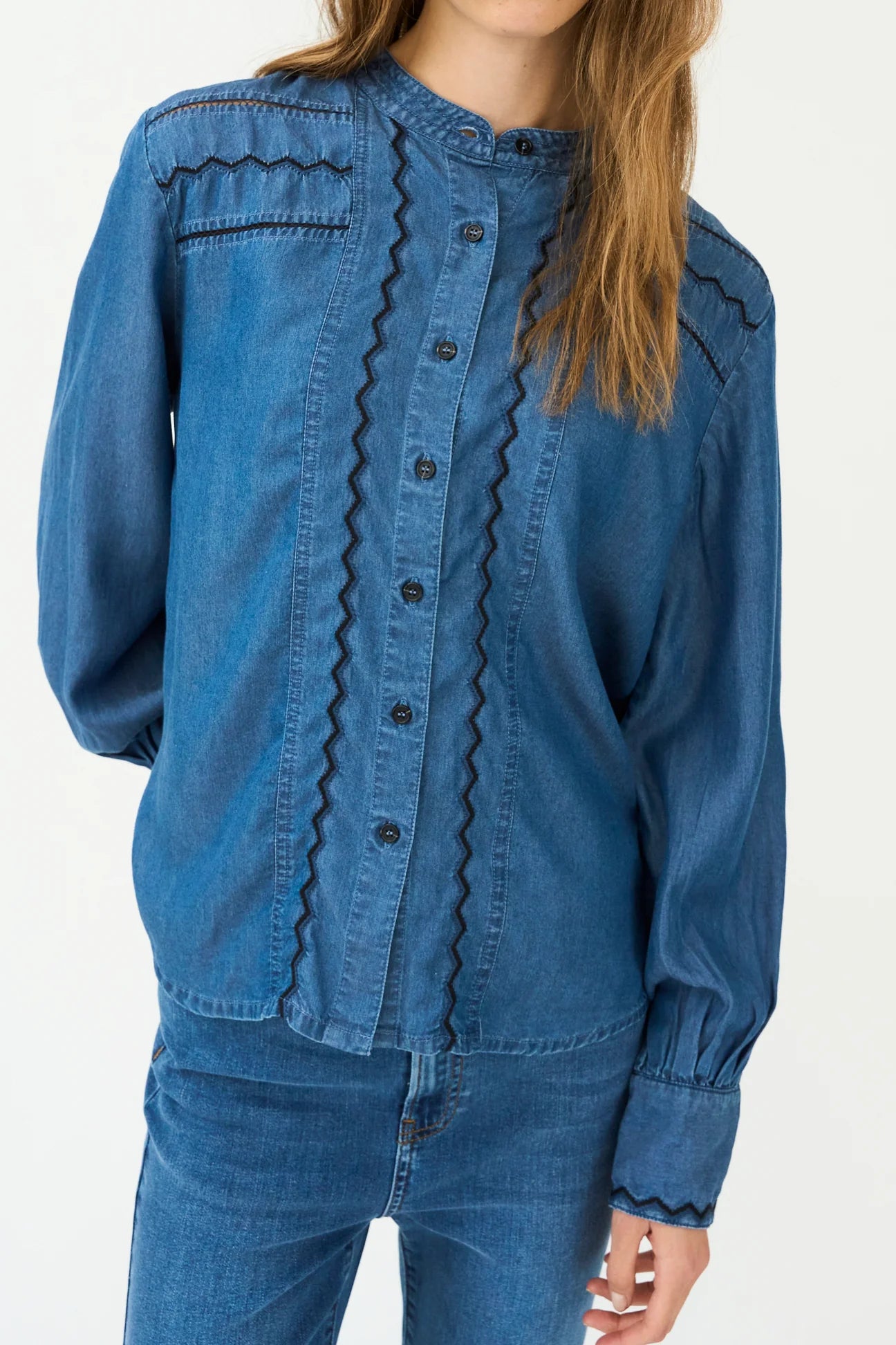 Pieszak Celika Embroidered Denim Shirt