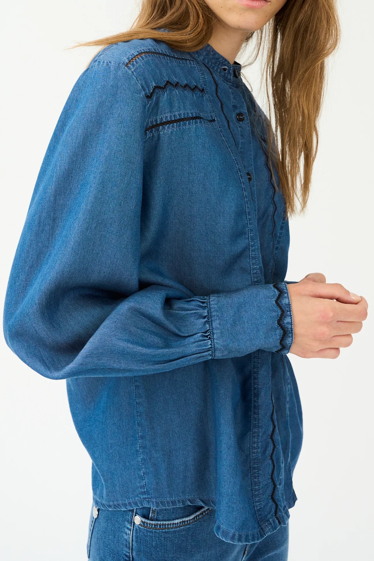 Pieszak Celika Embroidered Denim Shirt