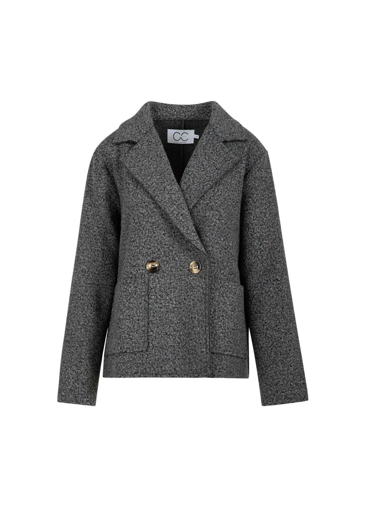CC Heart Sienna Boucle Jacket-Dark Grey