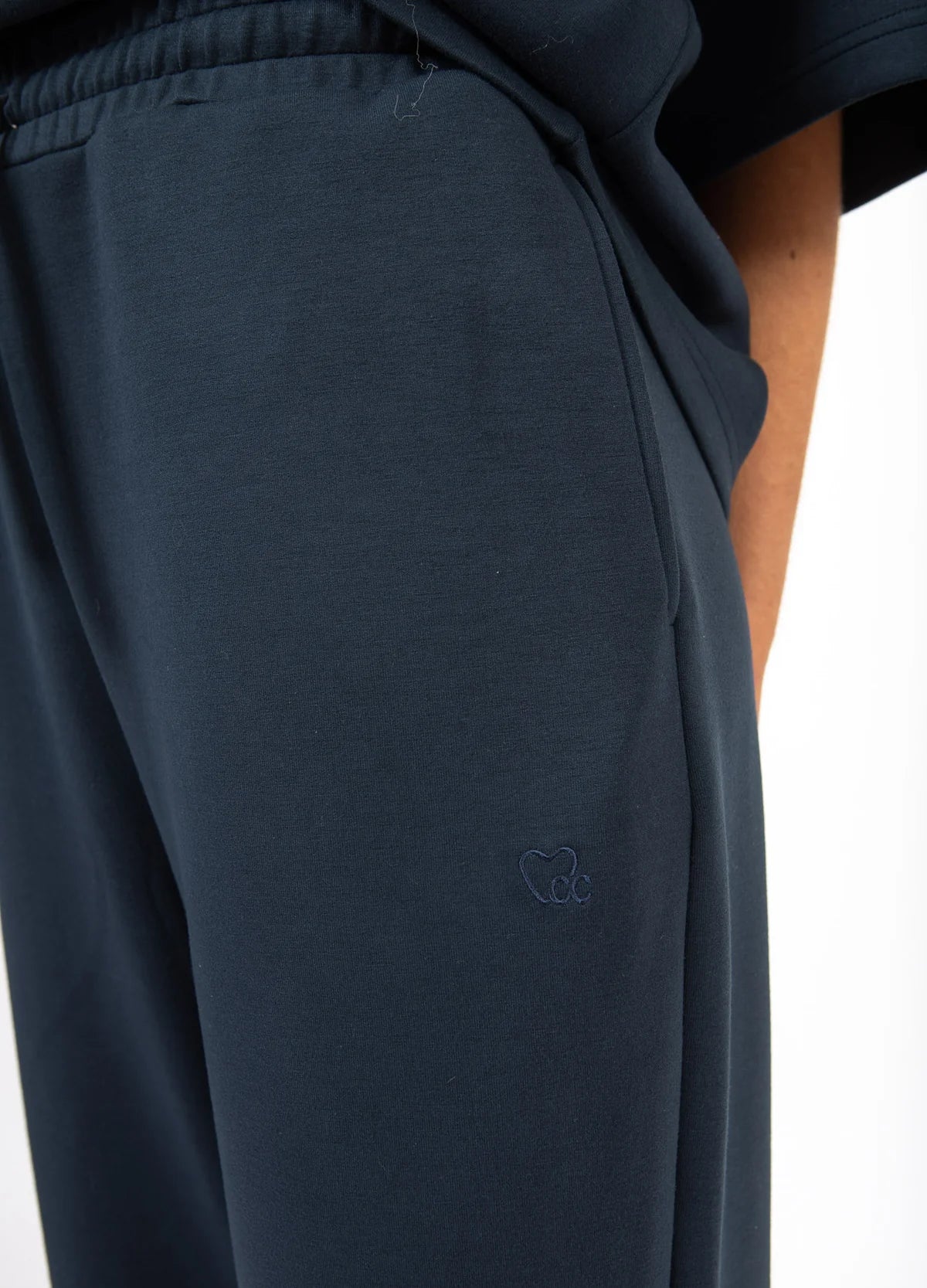 CC Heart Billie Loose Sweatpants-Navy