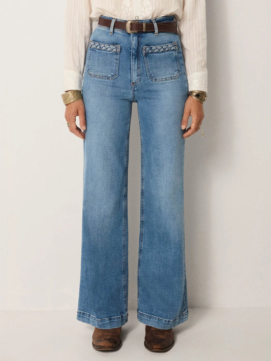 Maison Hotel Giuletta Pant-light blue denim