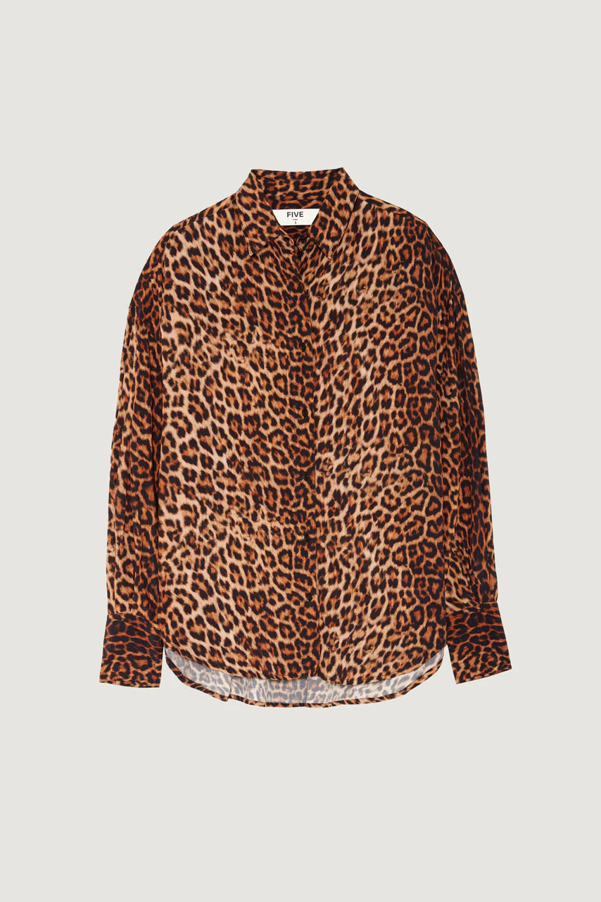 Five Channel Leopard Shirt