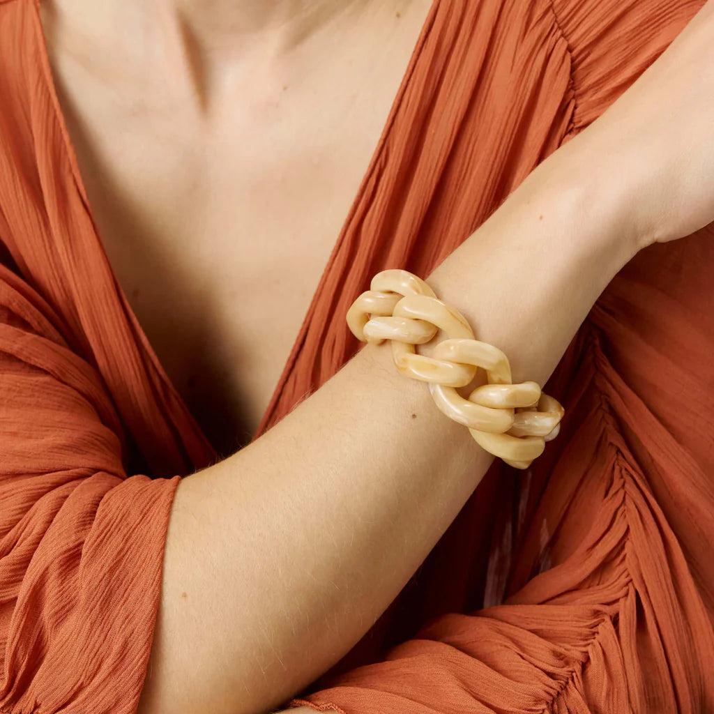 Vanessa Baroni Great Bracelet Crème Brûlée Marble