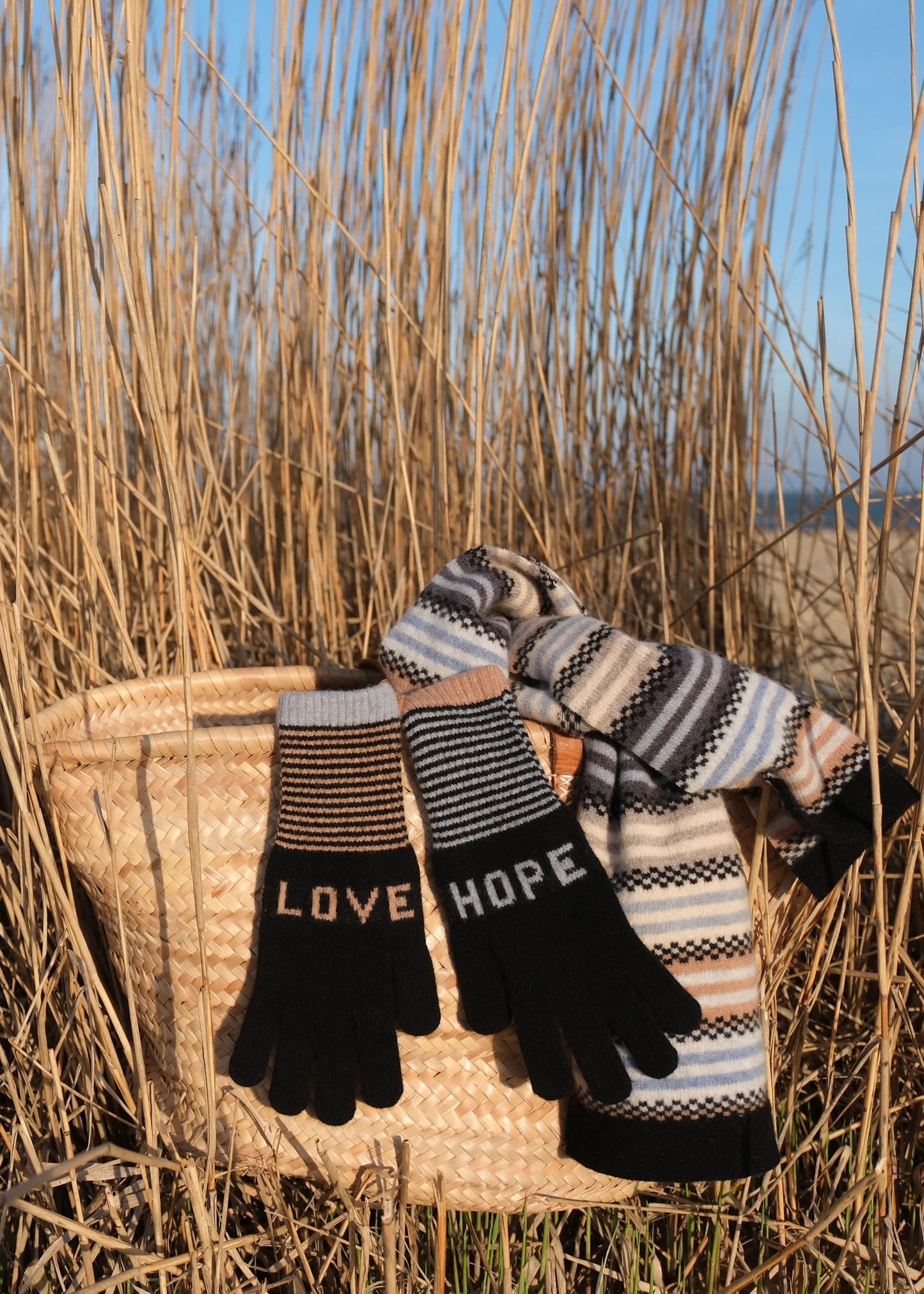 Quinton+Chadwick Small Stripe Scarf -Fossil
