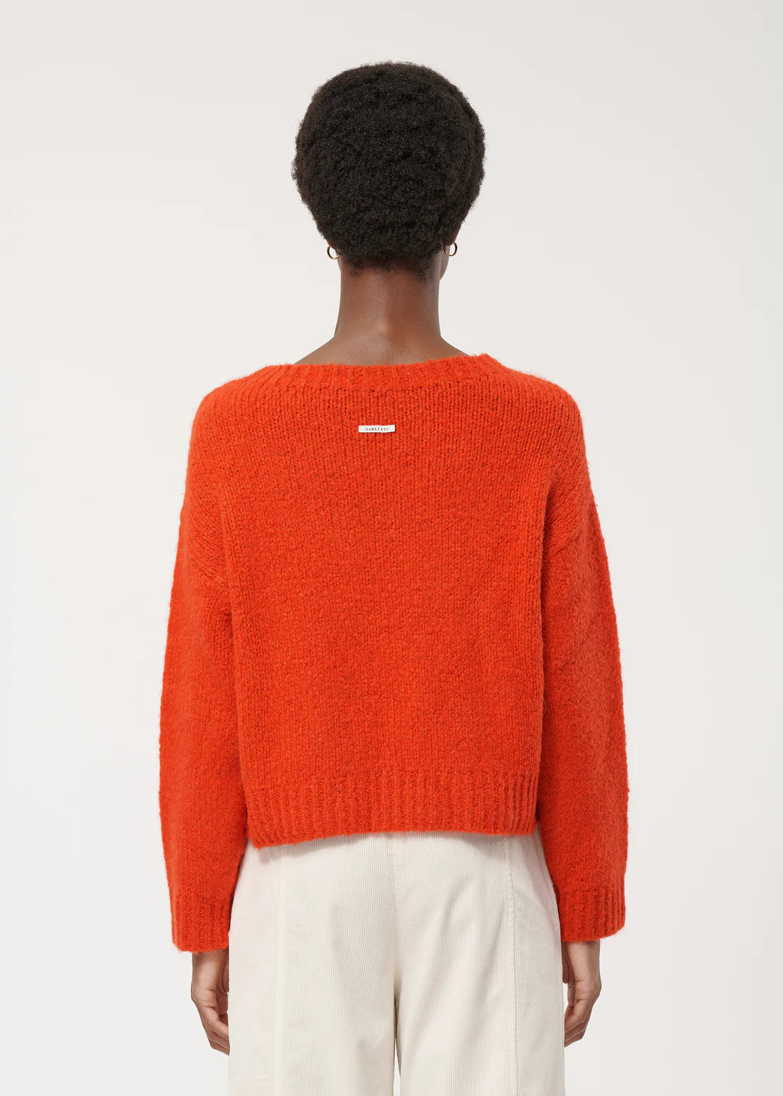 Humility Boucle Knit Sweater-Pumpkin