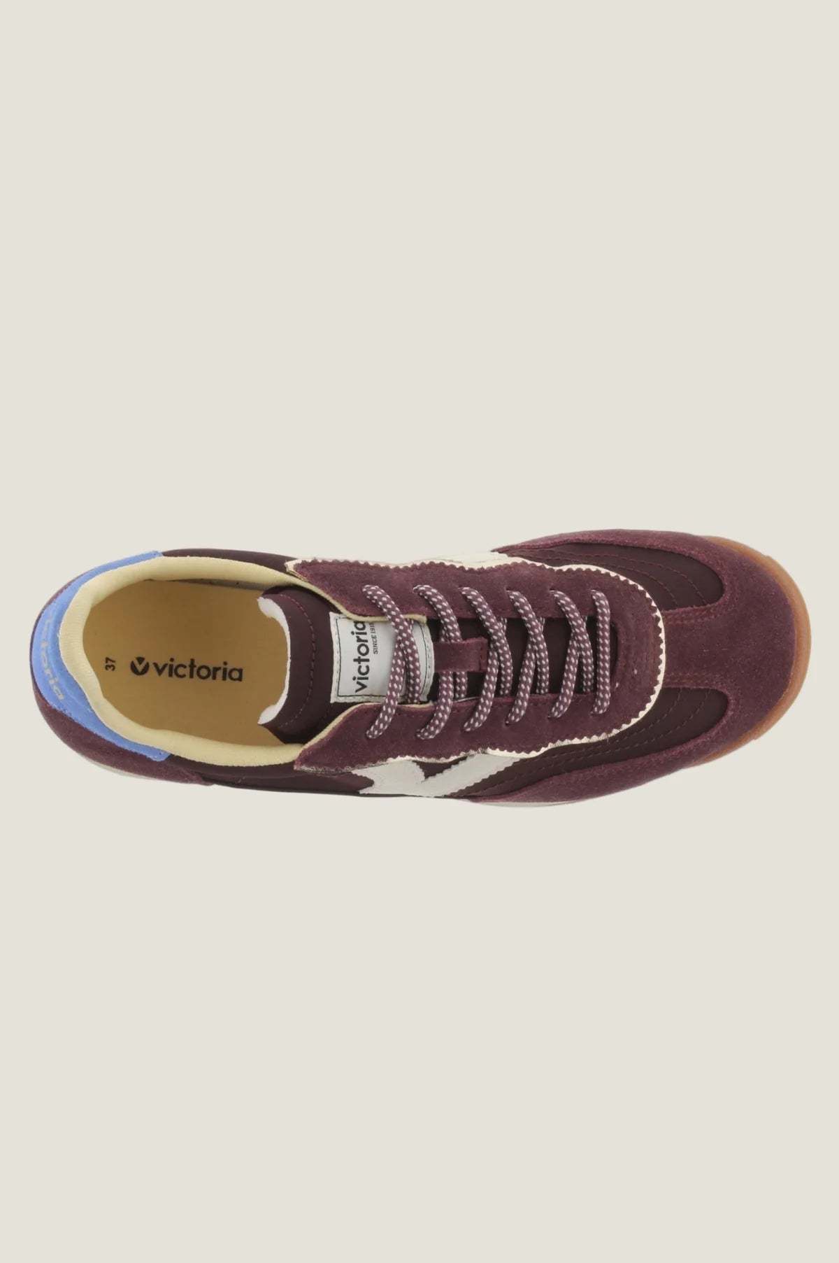 Victoria Saturno Burgundy Trainers