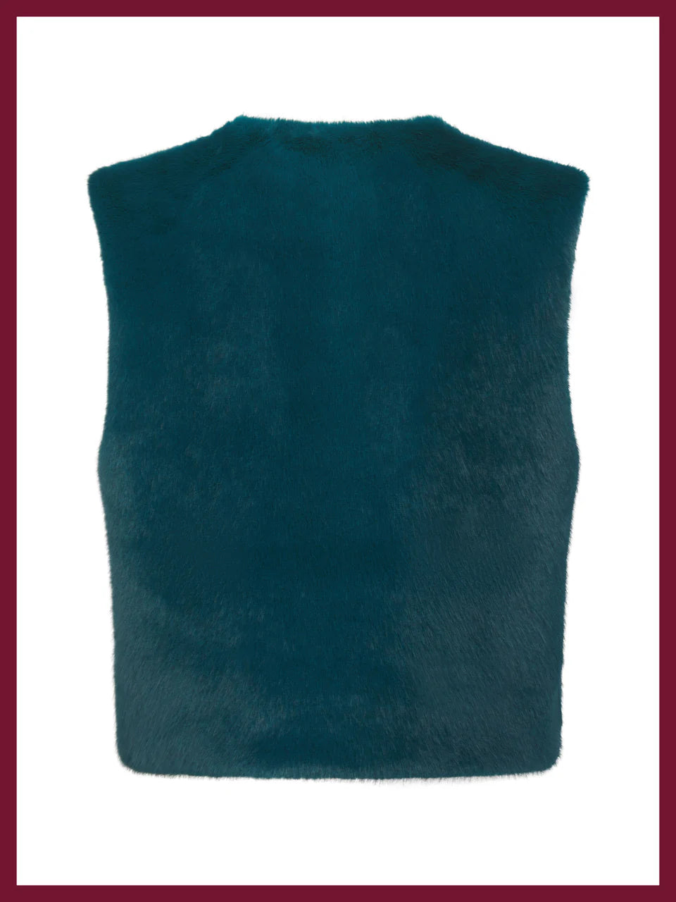 Nooki Edelweiss Faux Fur Gilet-Teal