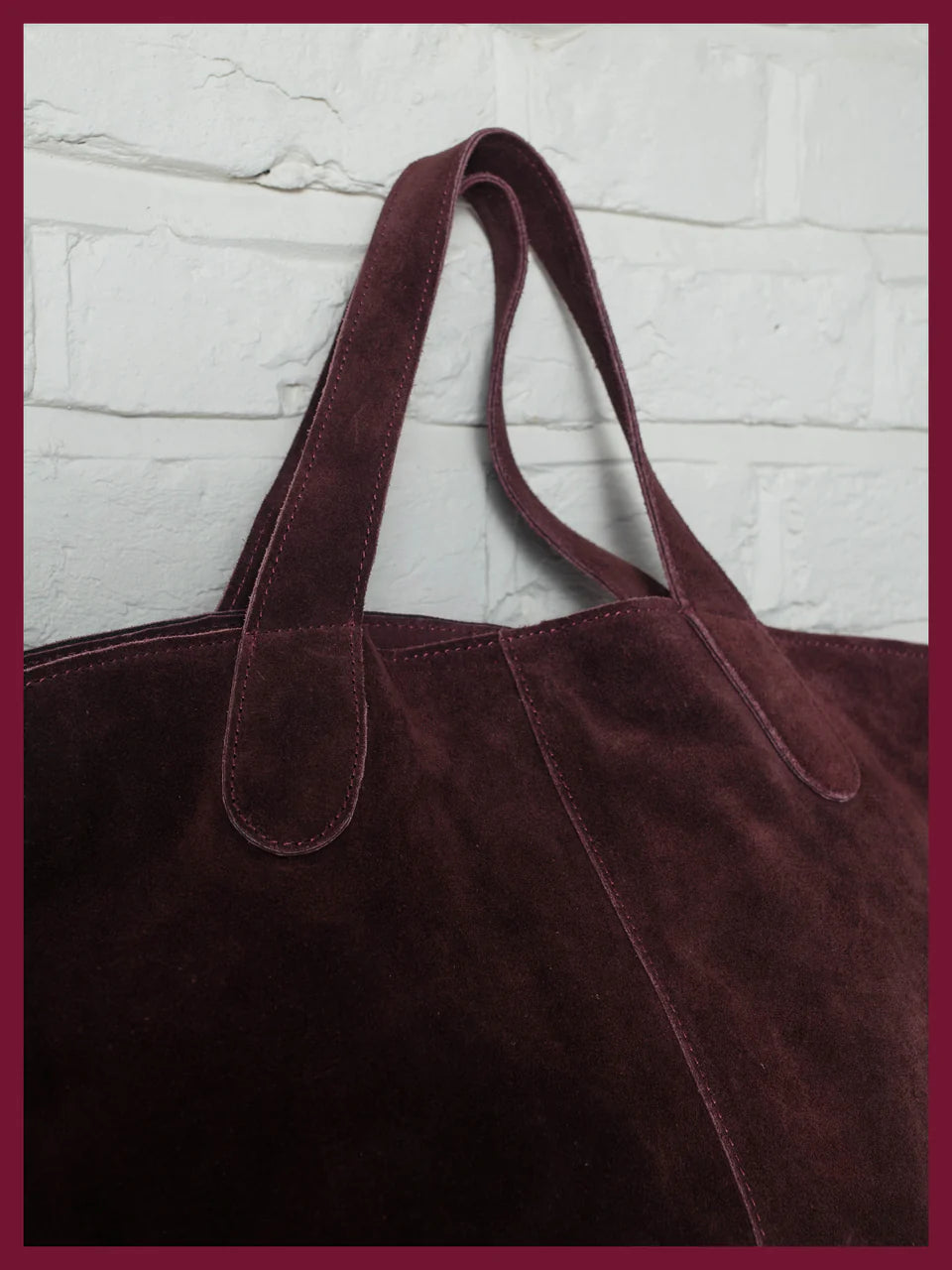 Nooki Vancouver Suede Tote-Plum
