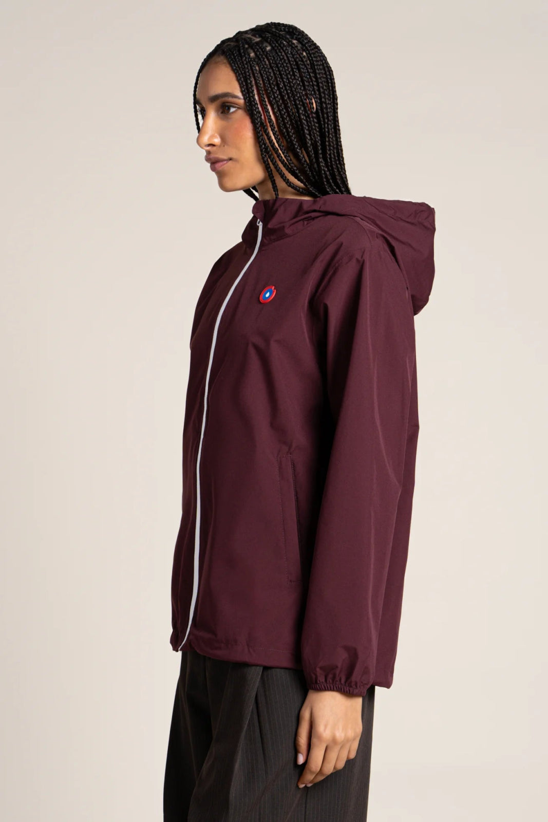 Flotte Passy Short Raincoat-Prune