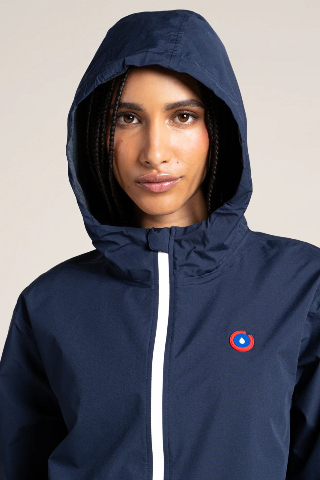 Flotte Passy Short Raincoat-Indigo