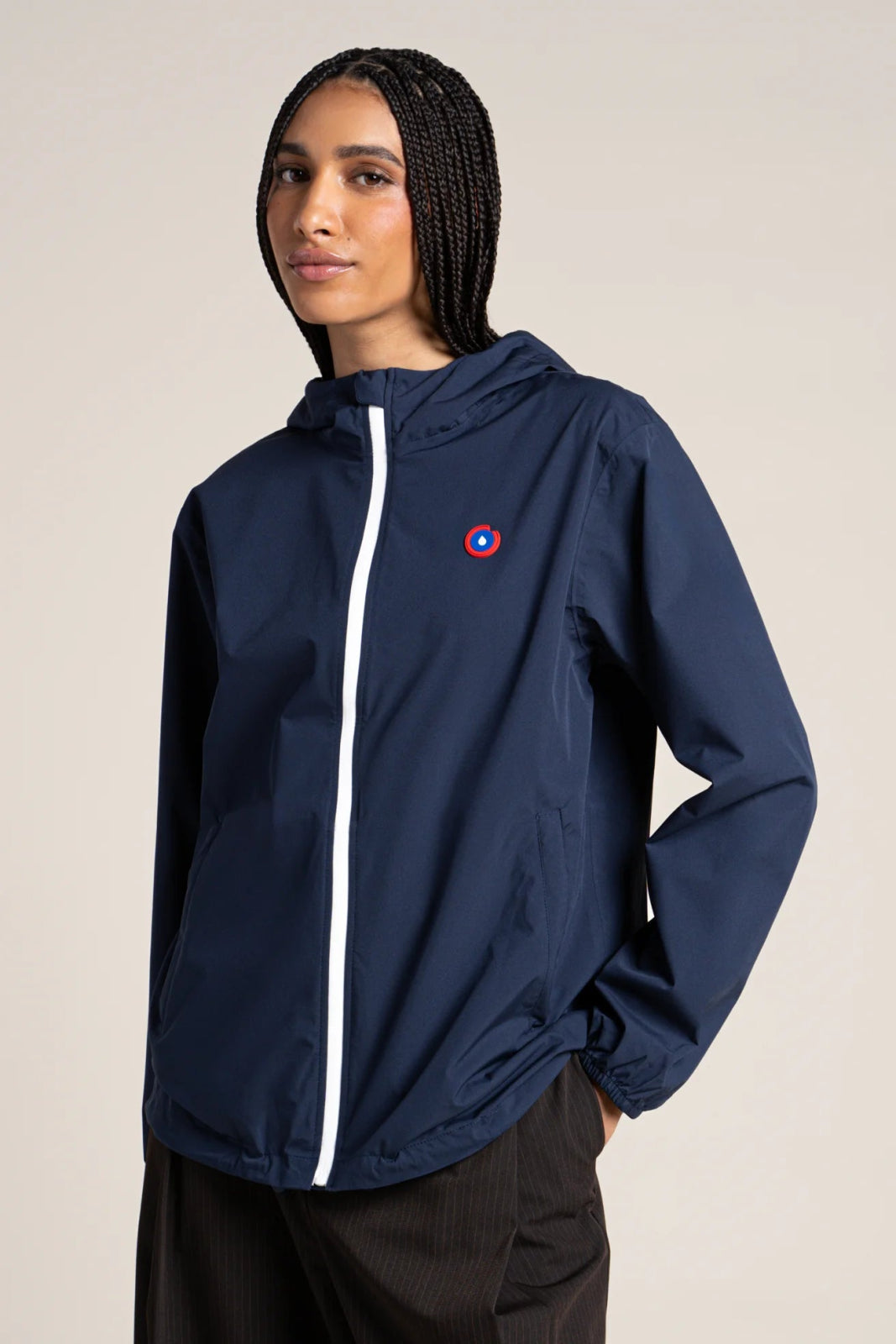 Flotte Passy Short Raincoat-Indigo