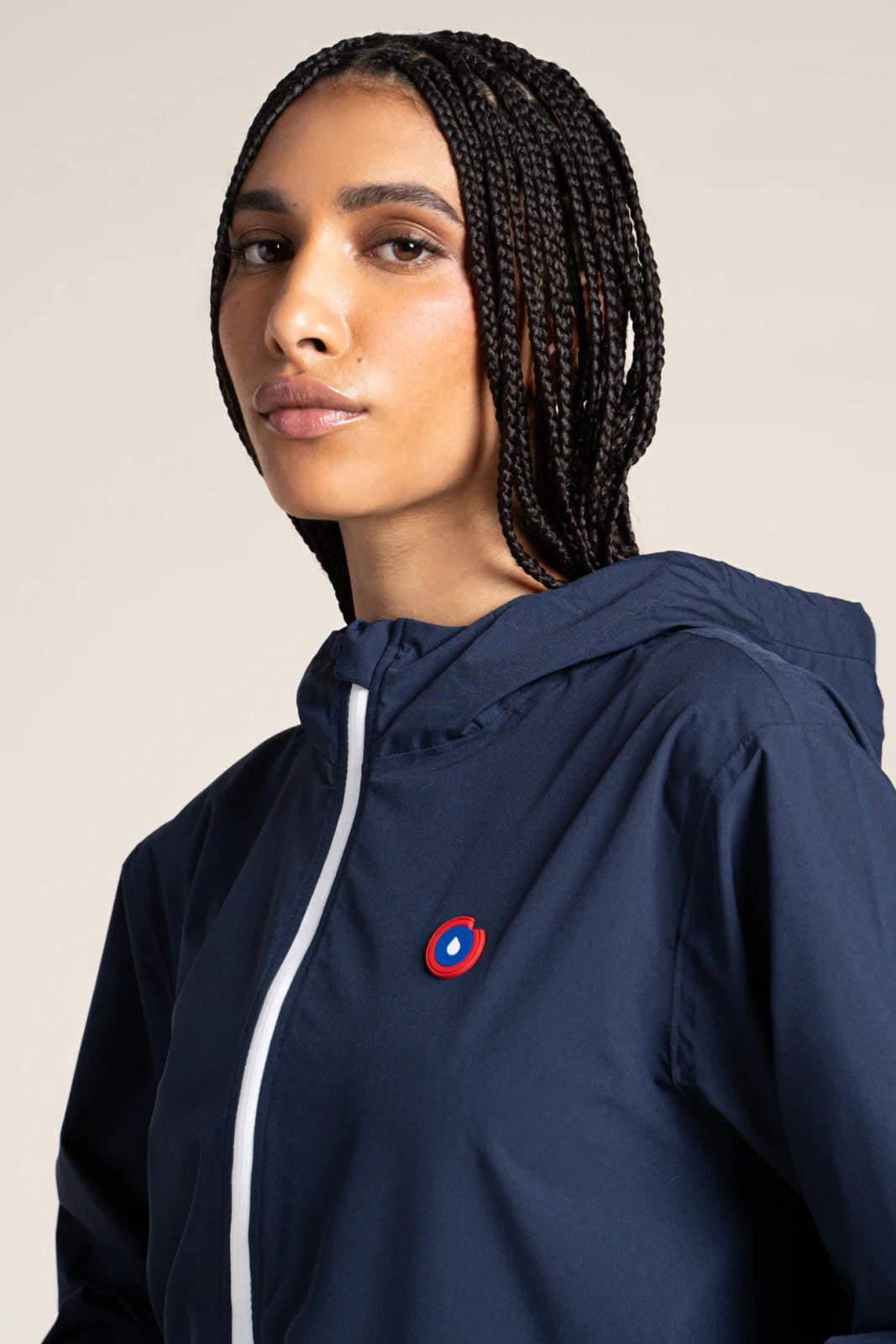 Flotte Passy Short Raincoat-Indigo