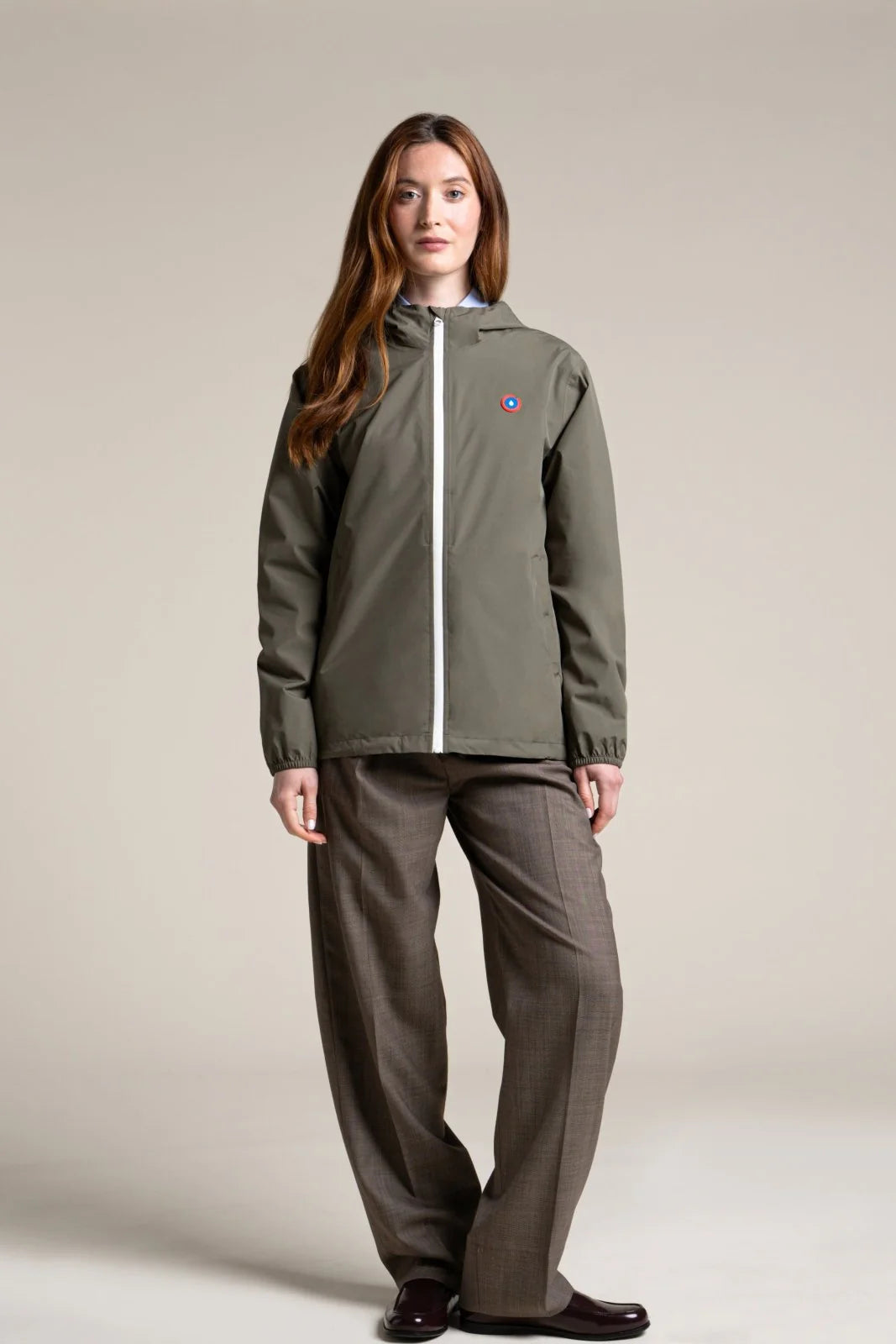 Flotte Passy Short Raincoat-Khaki
