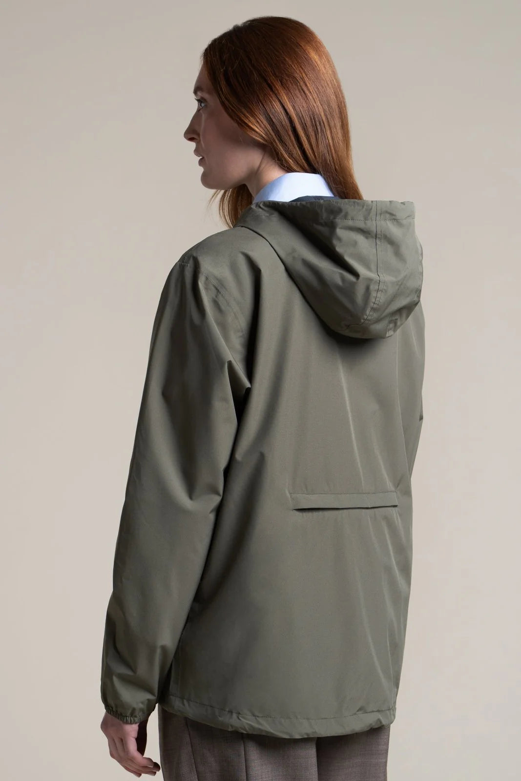 Flotte Passy Short Raincoat-Khaki