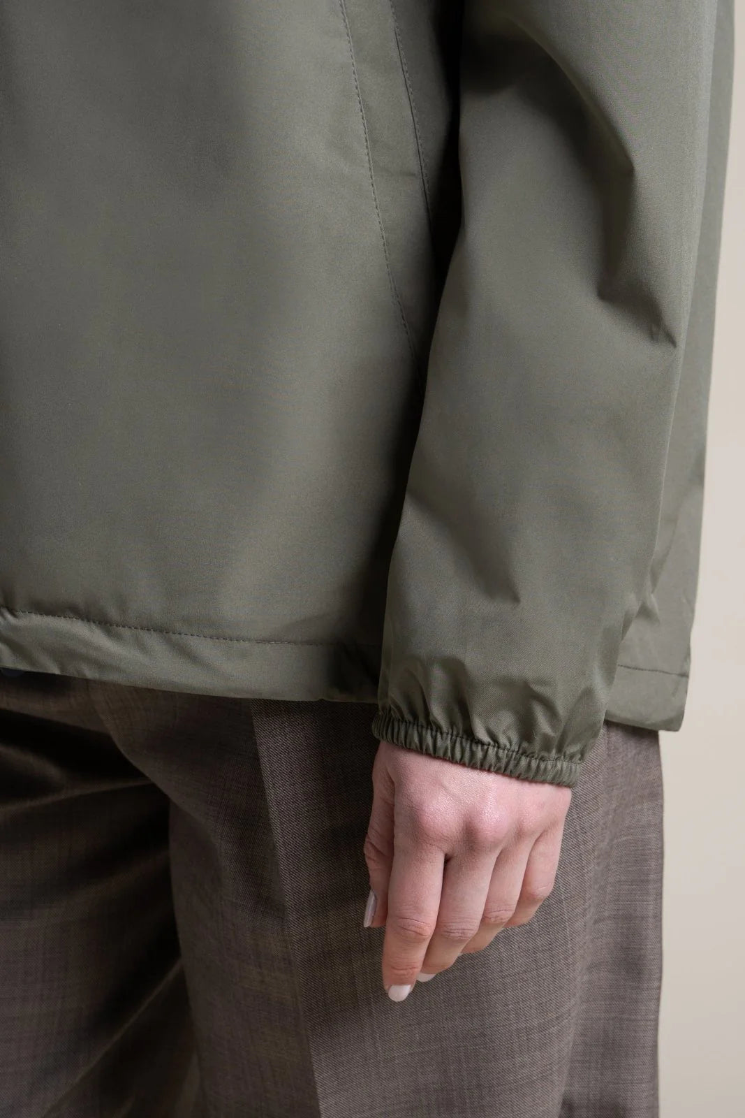 Flotte Passy Short Raincoat-Khaki
