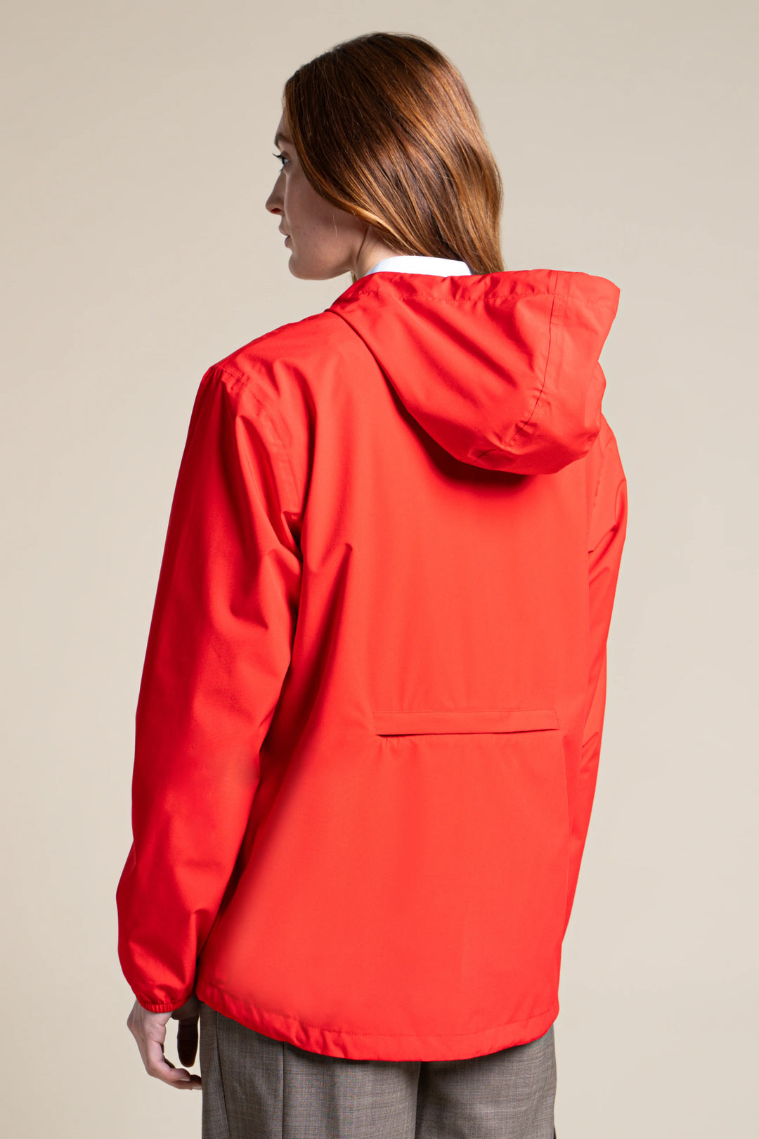 Flotte Passy Short Raincoat-Red
