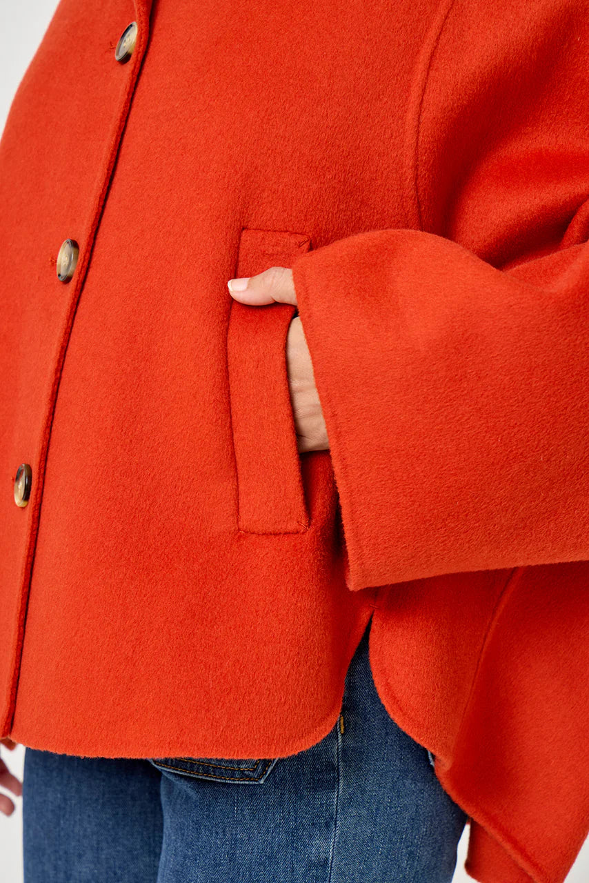Five Mayan Short Coat-Amber