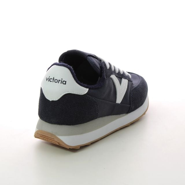 Victoria Astro Contrast Nylon Trainers -Navy