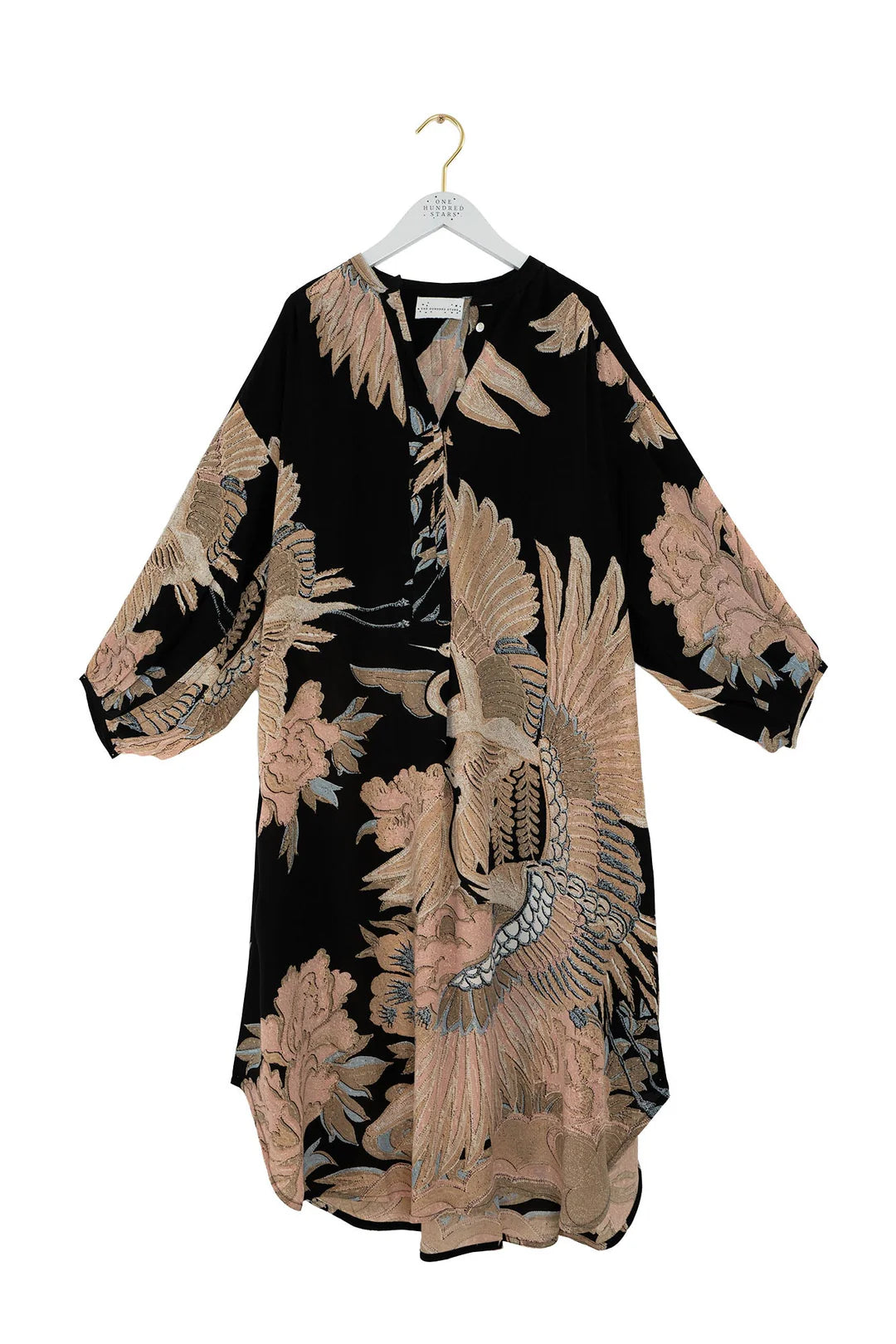 One Hundred Stars Crane Black Darcy Dress