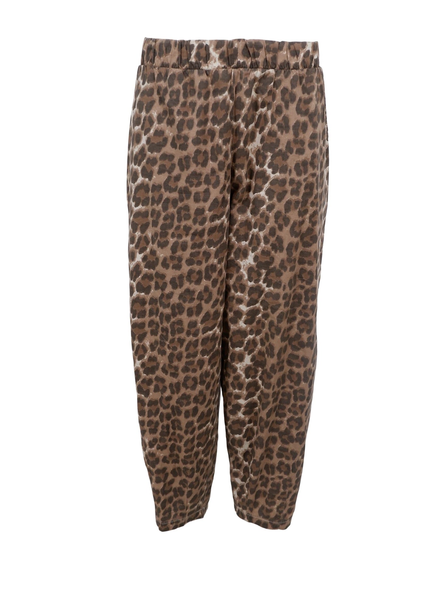 Black Colour Abbie Barrel Pant-Leo