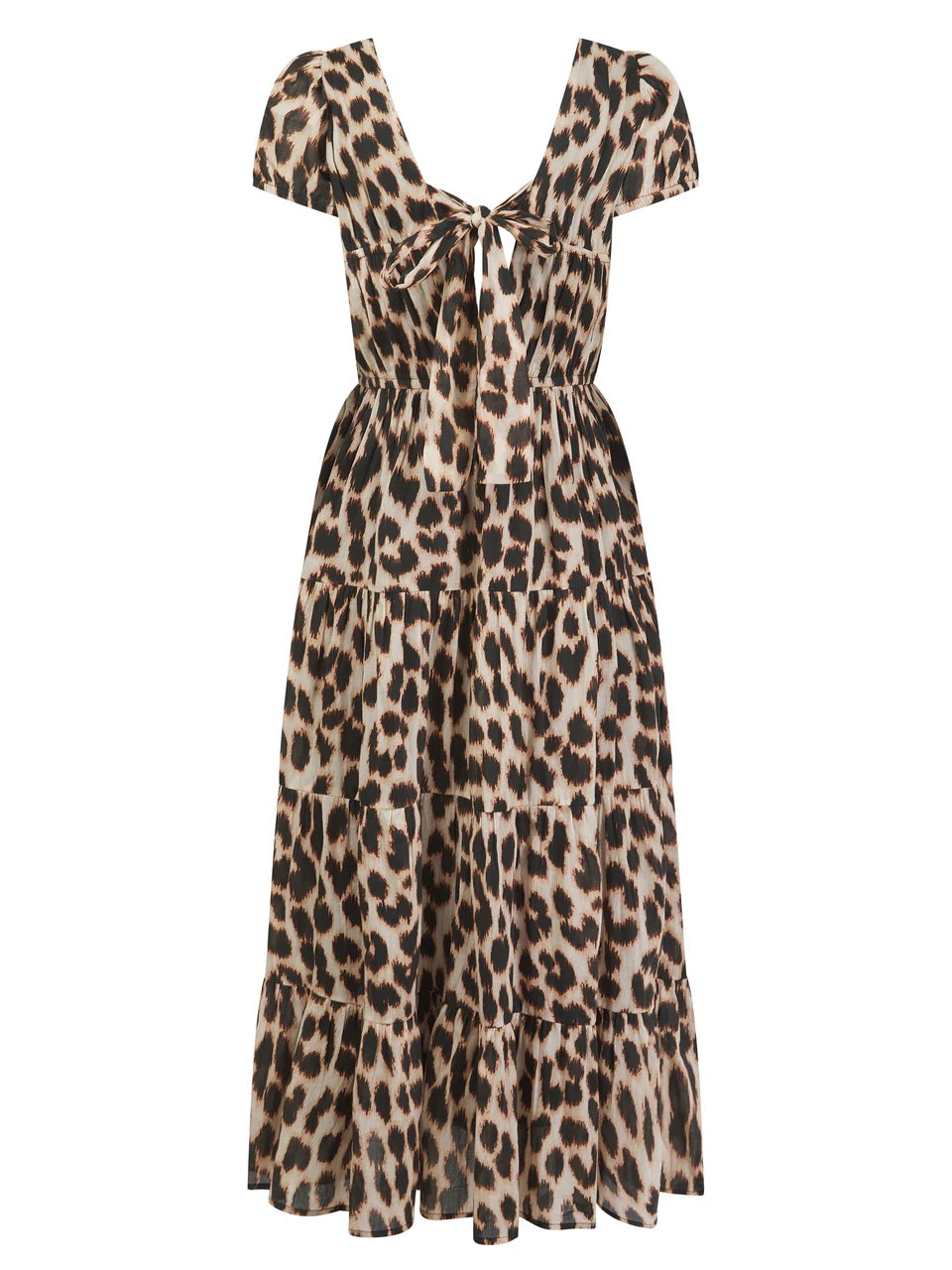 Nooki Martha Tiered Leopard Dress
