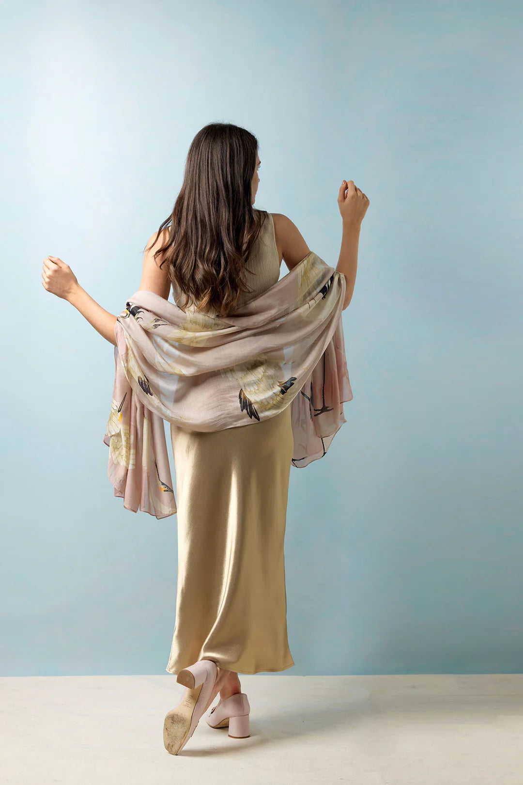 One Hundred Stars Scarf Stork Pink