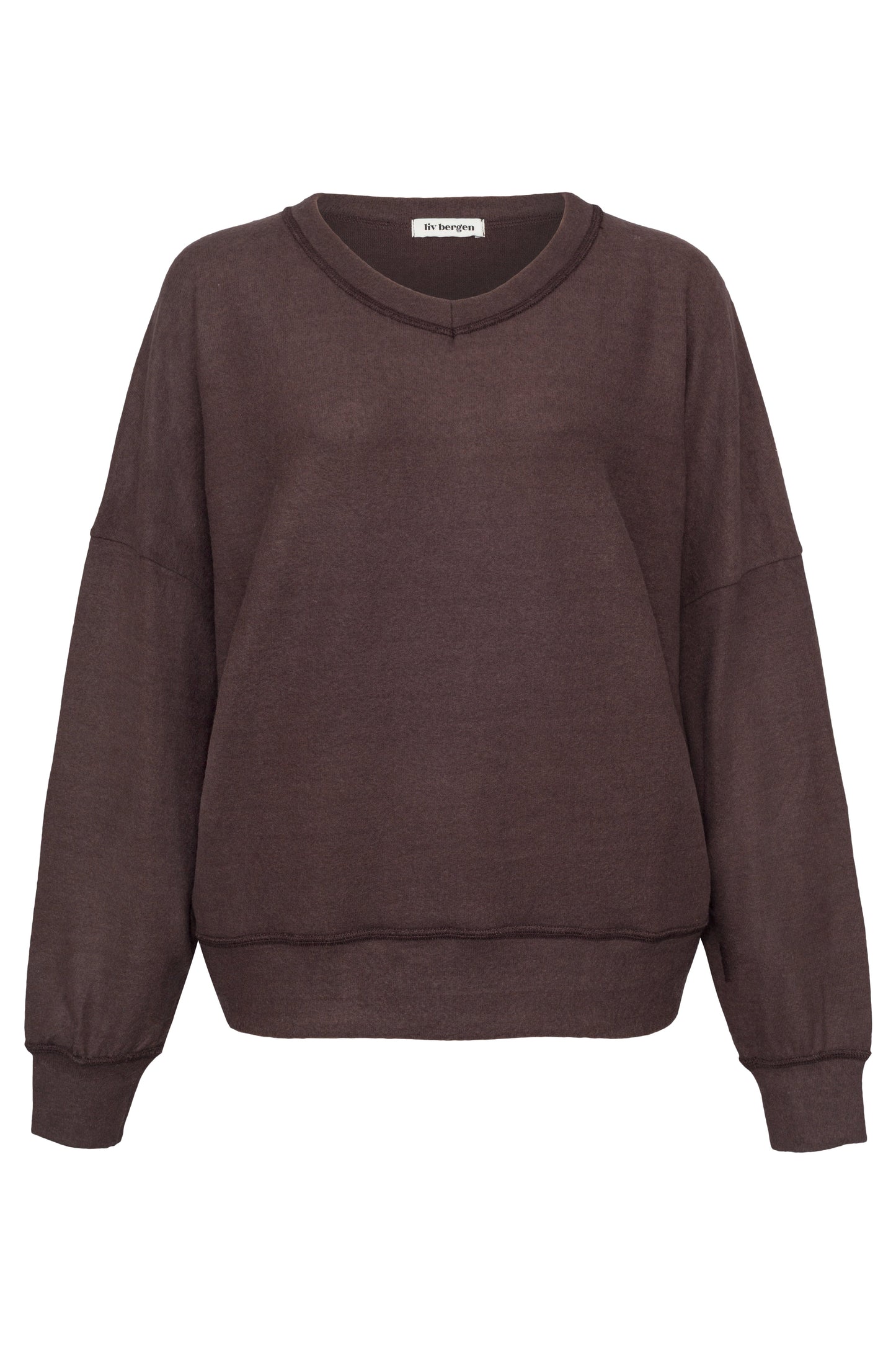 Liv Bergen Versailles Blurry Sweatshirt-Espresso