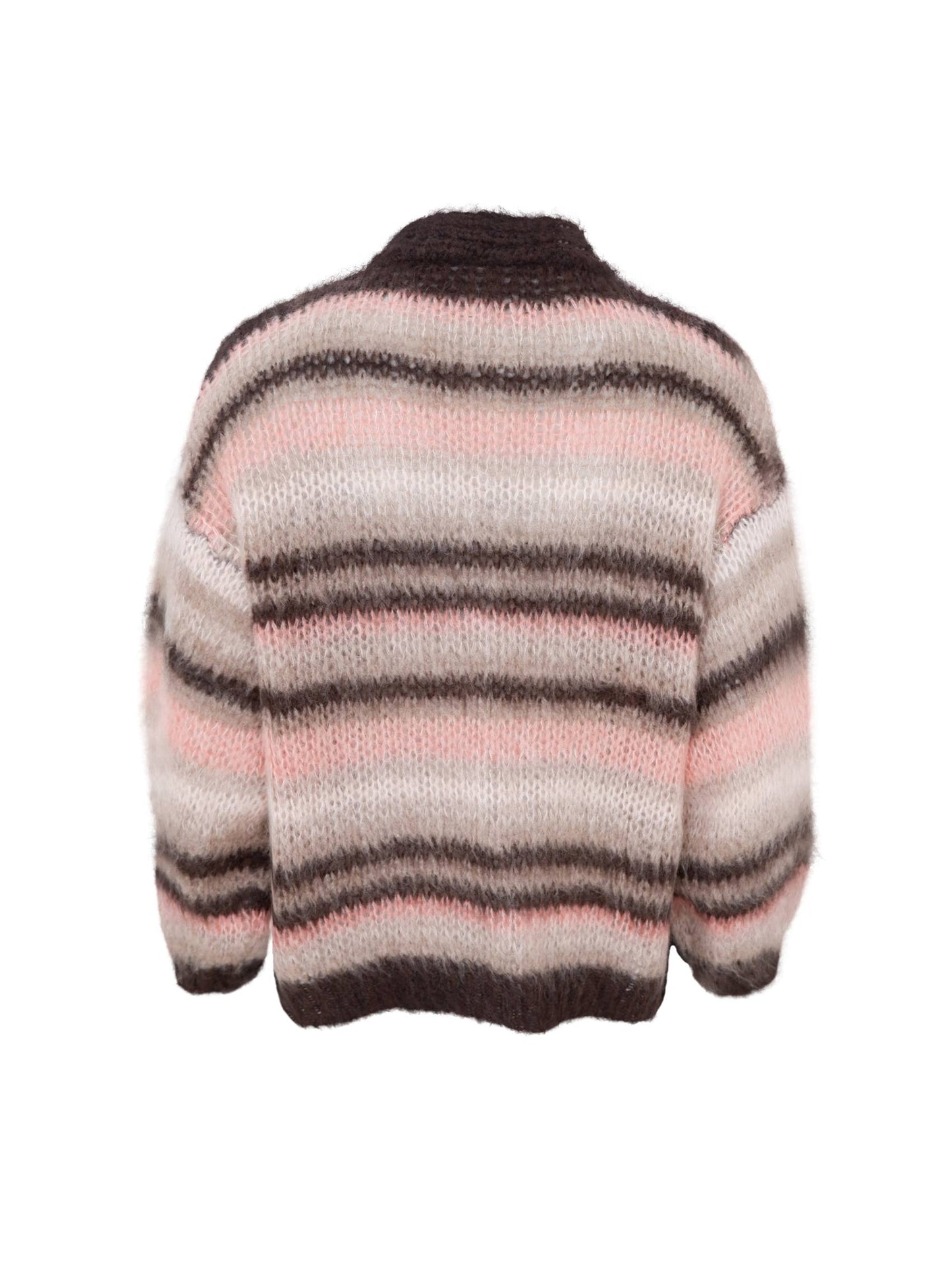 Black Colour Alana Cardigan-Soft Rose
