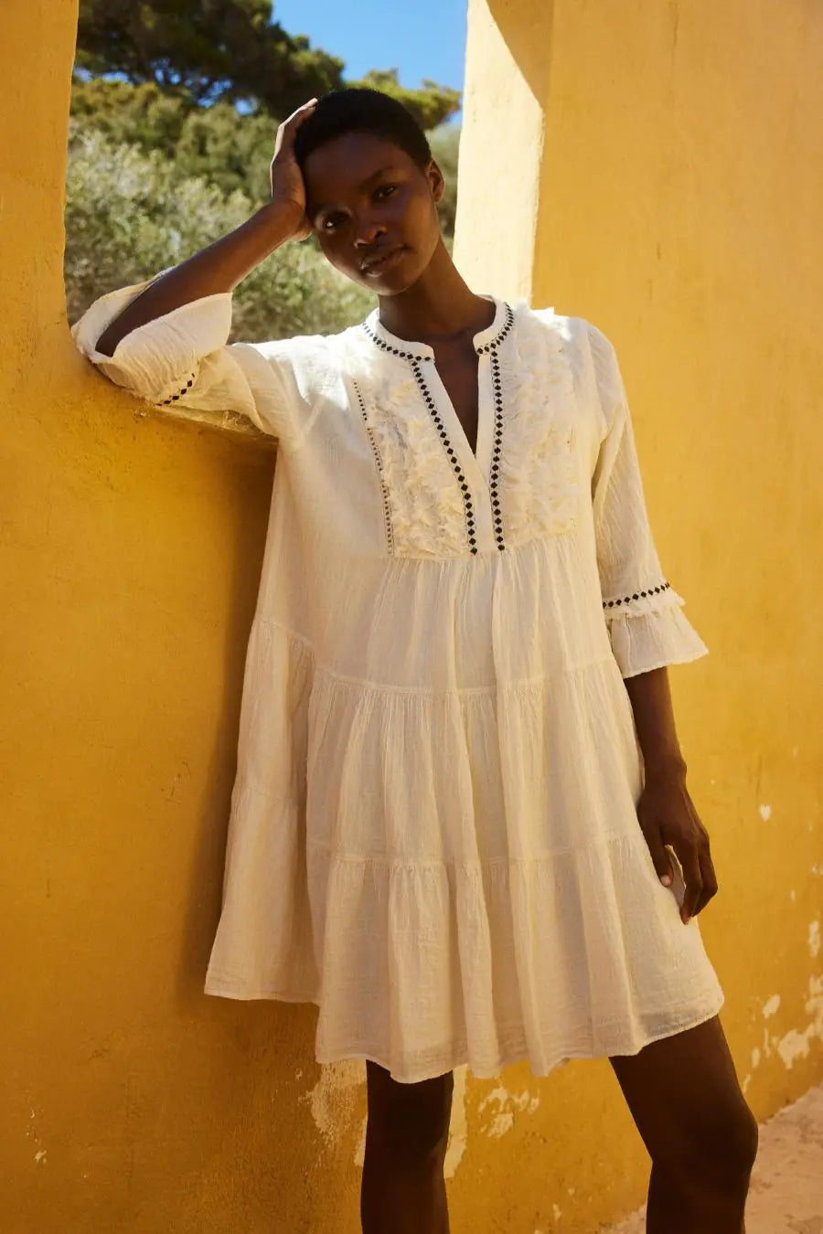 Devotion Twins Efisto Dress Off White